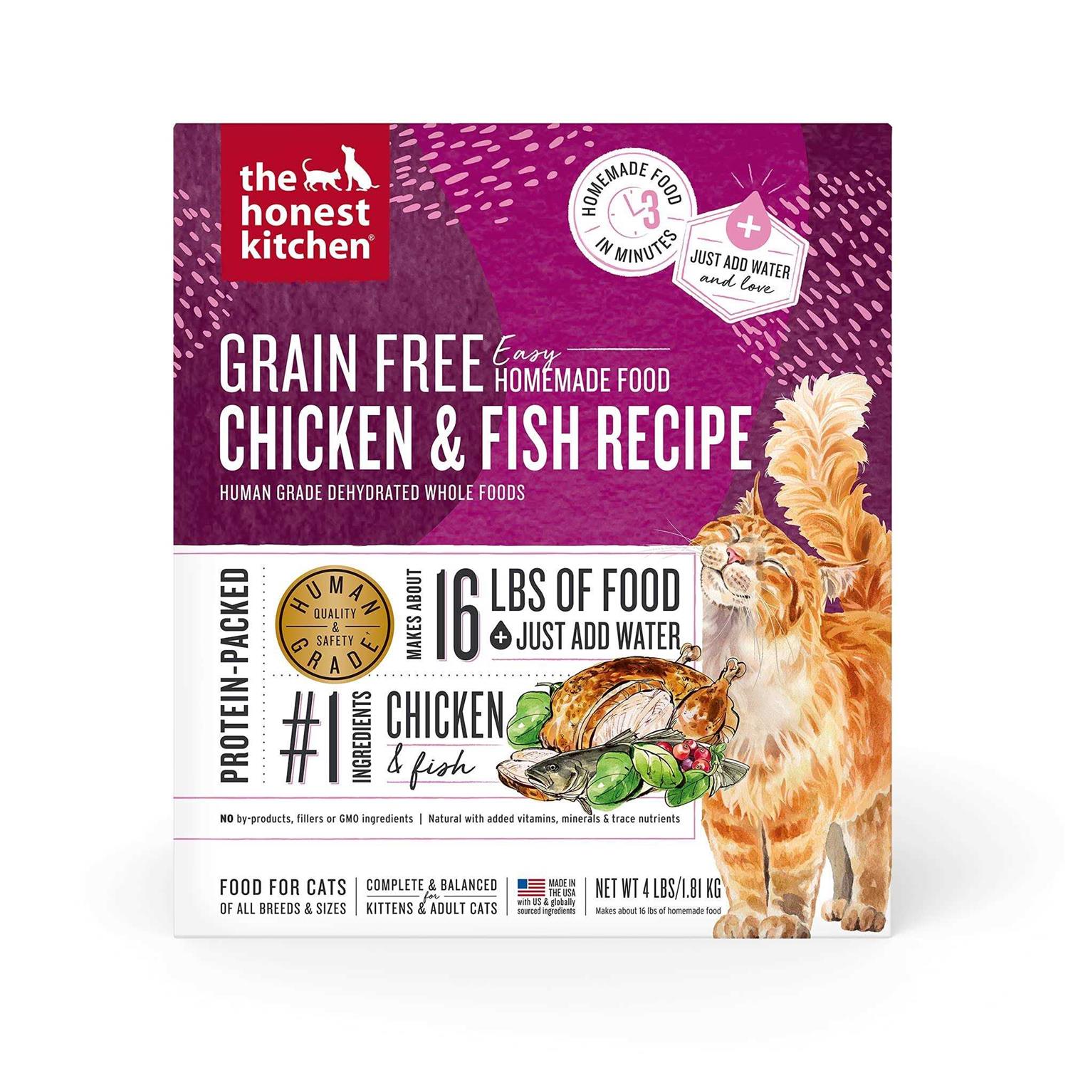 The Honest Kitchen Chicken & Fish Grain-Free Dehydrated Cat Food - Healthber