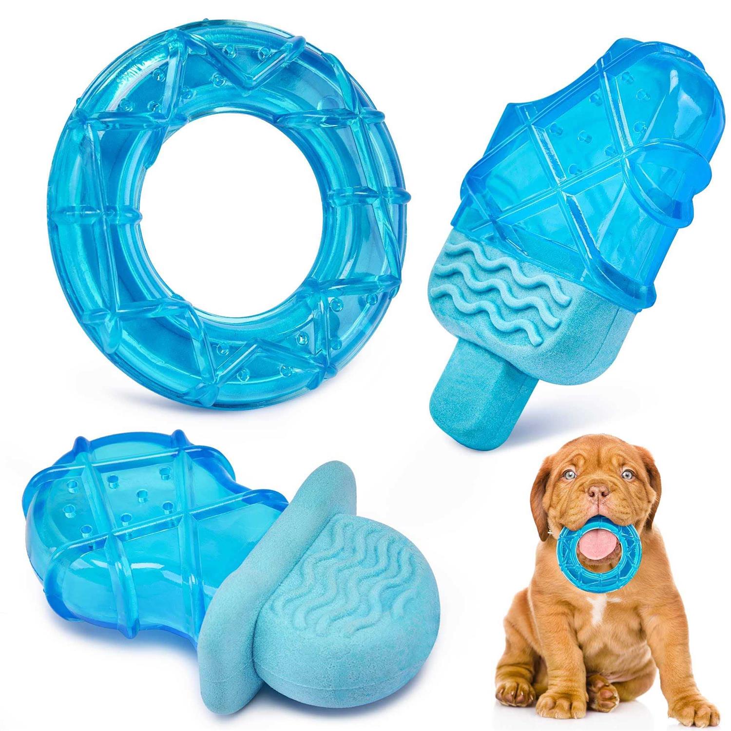 ADDPETS Puppy Toys Frozen 3 Pack for Teething Puppies,Puppy Chew Toys for Teething Relieve Teething Pain Itching - Healthber