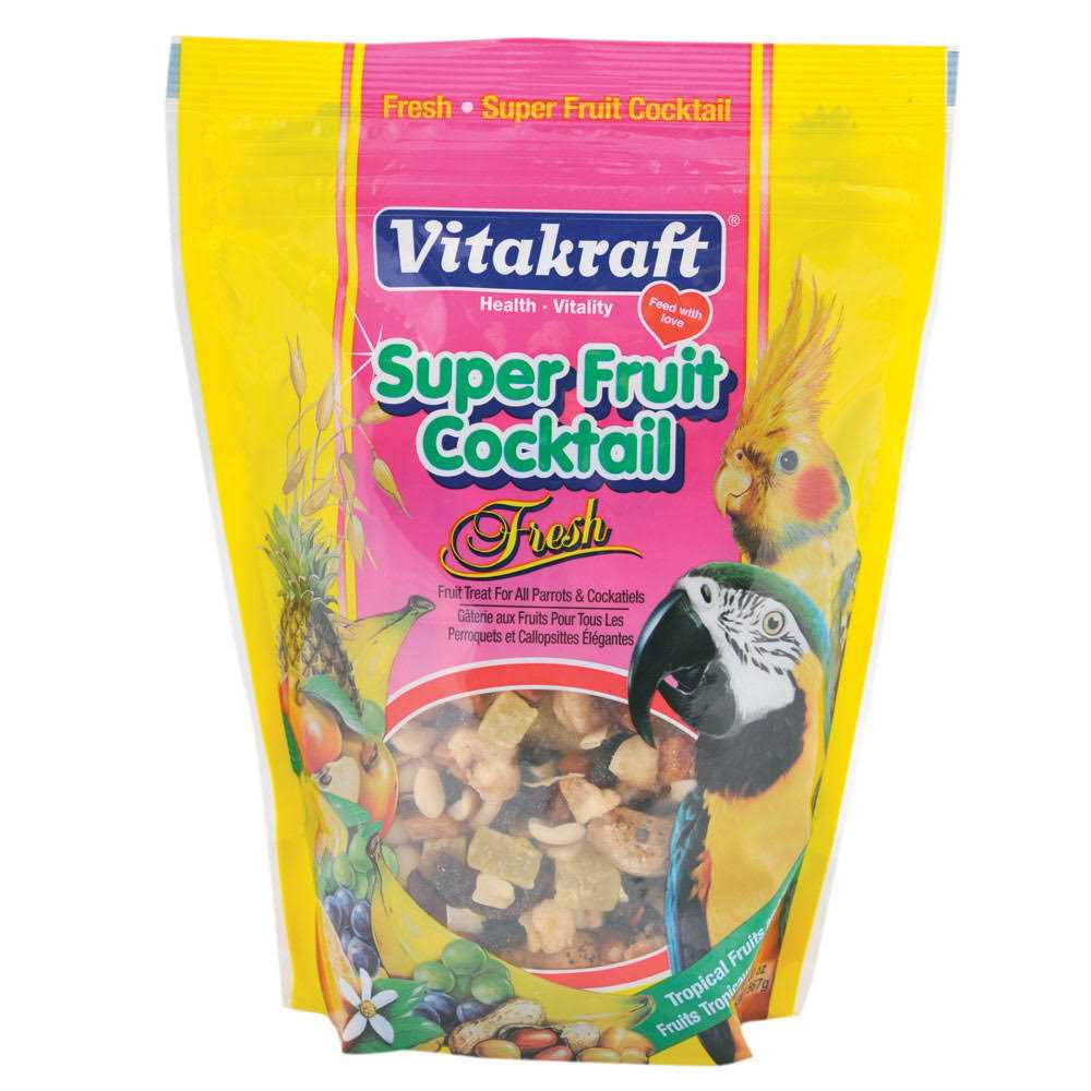 Vitakraft Super Fruit Cocktail Treat for All Parrots Cockatiels - Healthber