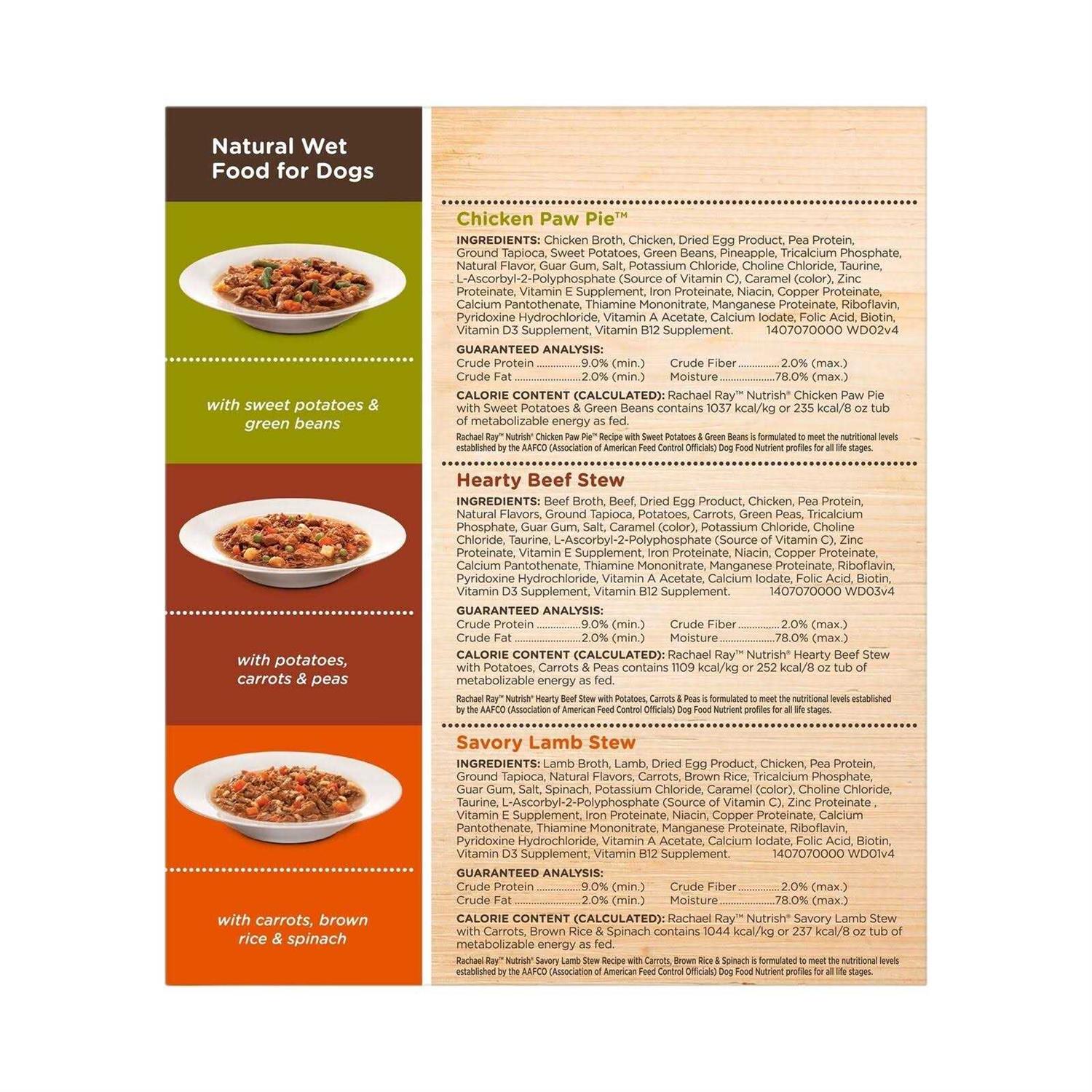 Rachael Ray Nutrish Natural Variety Pack Wet Dog Food - Healthber