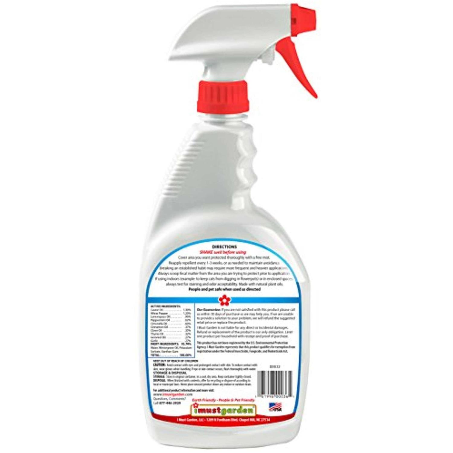 I Must Garden Dog and Cat Repellent All Natural Spray to Stop Chewing and Repel from Yards, Plants, and Gardens - Healthber