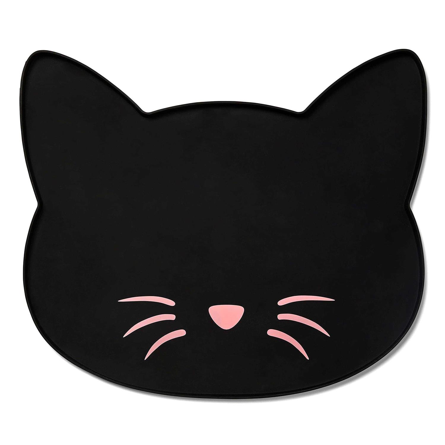 EveryYay Table Manners Cat Head Silicone Placemat for Pets - Healthber
