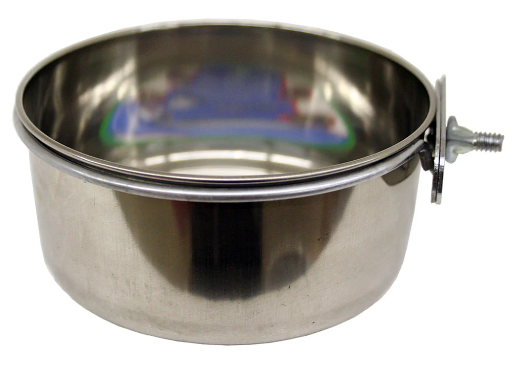 Indipets Stainless Steel Coop Cup with Screw-Nut Holder - Healthber