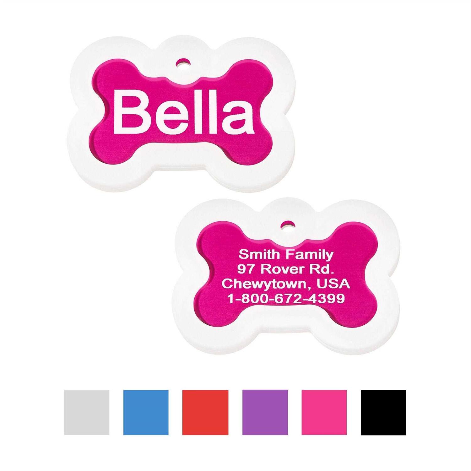 GoTags Anodized Aluminum Personalized Silencer Dog ID Tag - Healthber