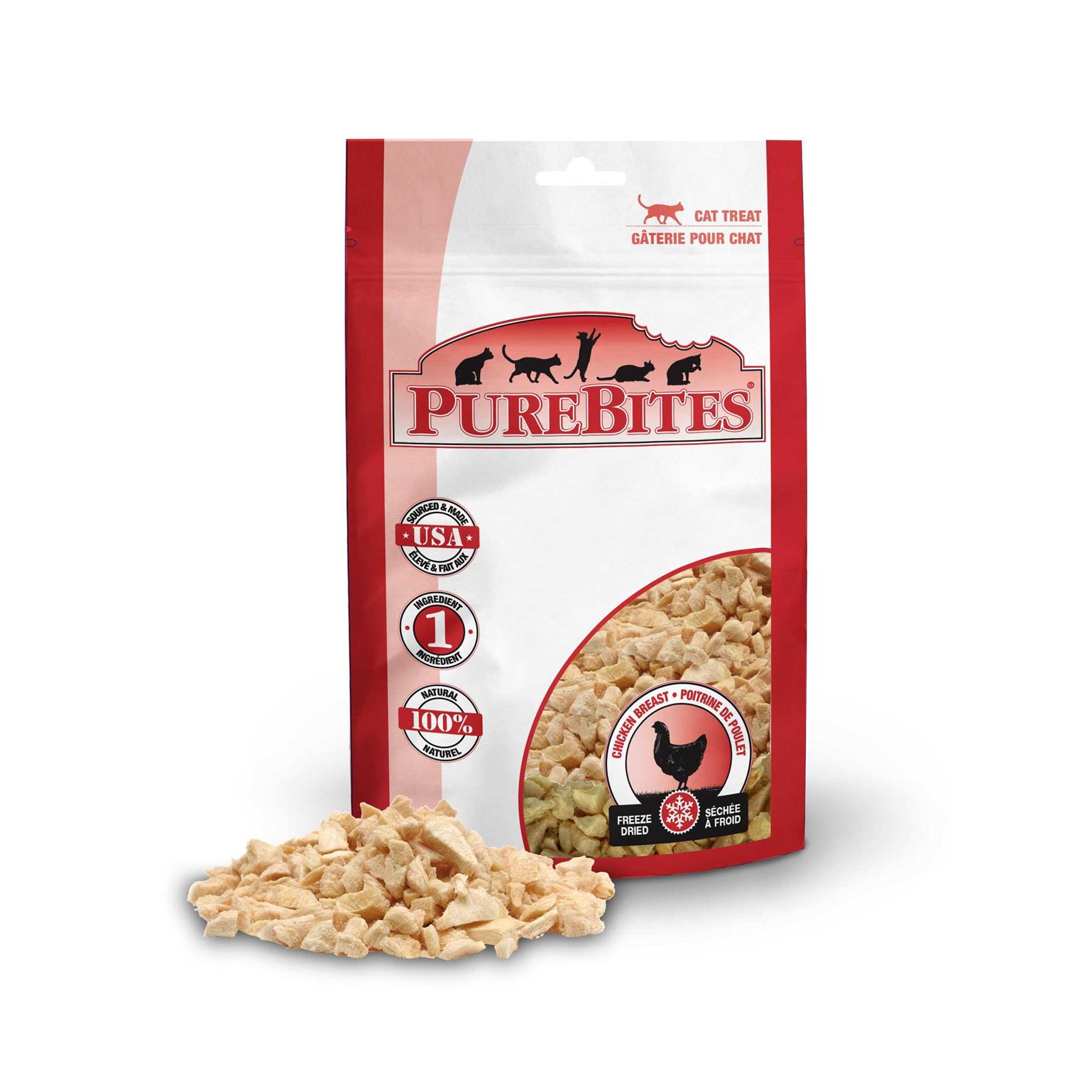 PureBites Freeze Dried Chicken Breast Cat Treats - Healthber