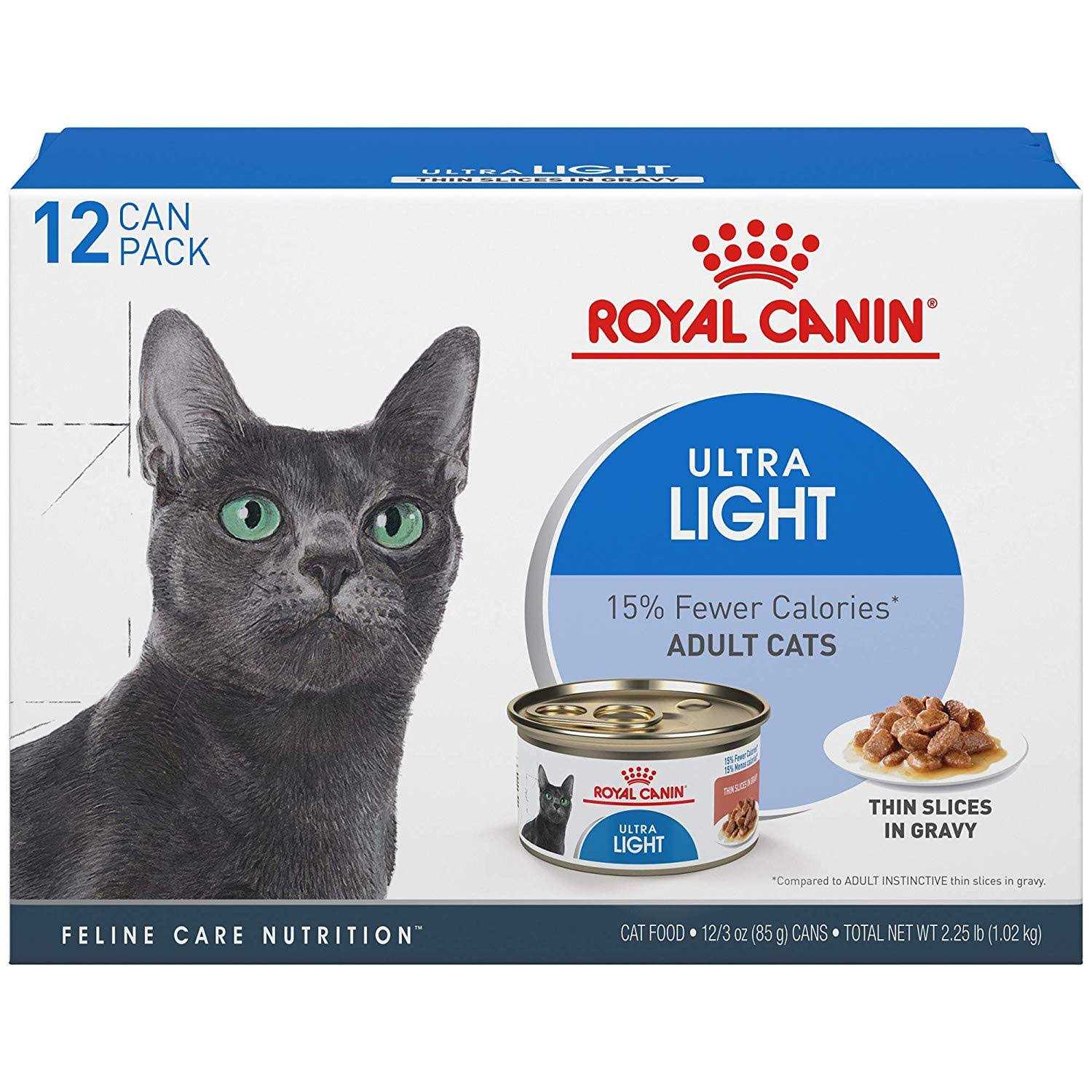 Royal Canin Feline Weight Care Thin Slices in Gravy Canned Adult Wet Cat Food Multipack - Healthber