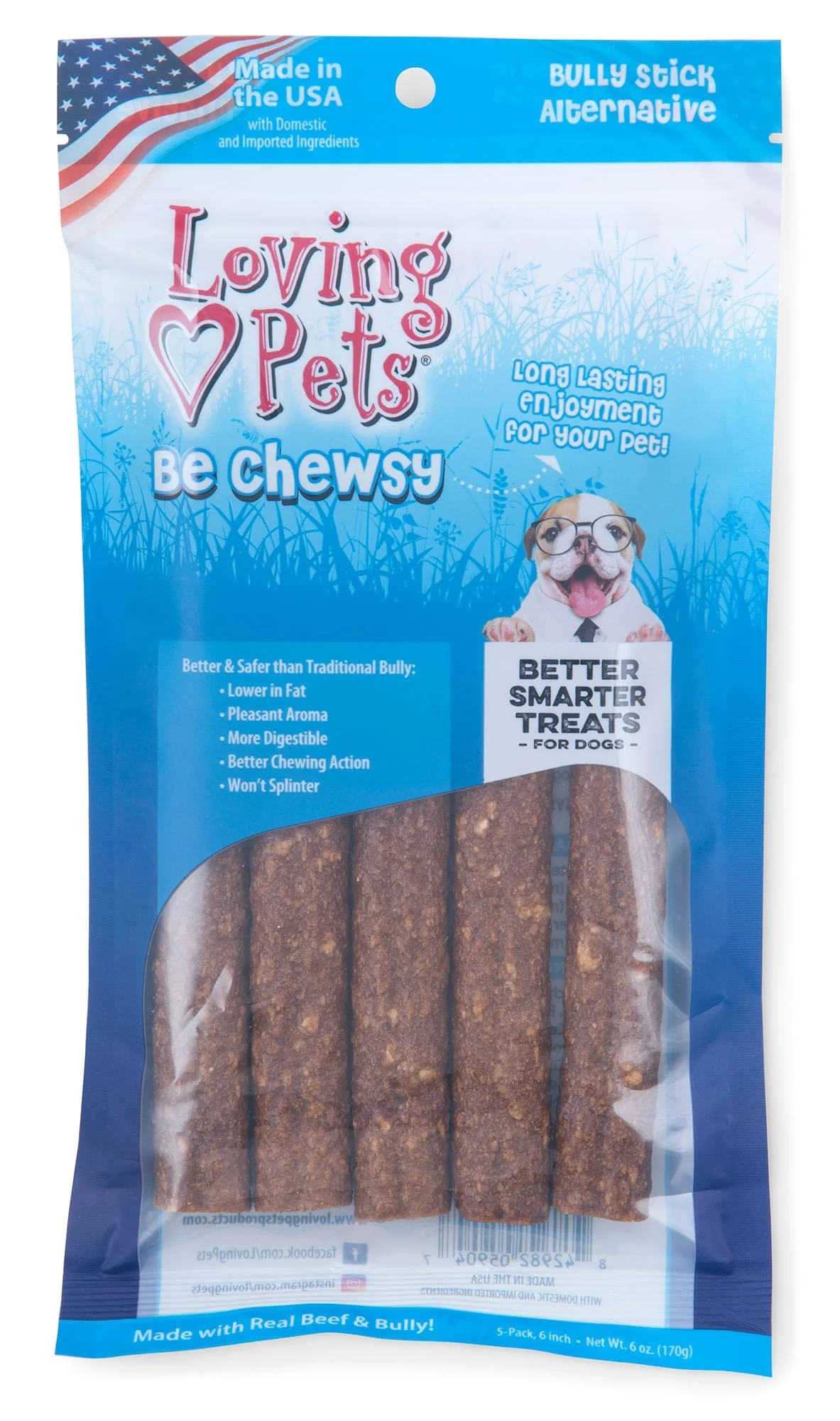 Loving Pets Be Chewsy, Bully Stick Alternative - Healthber