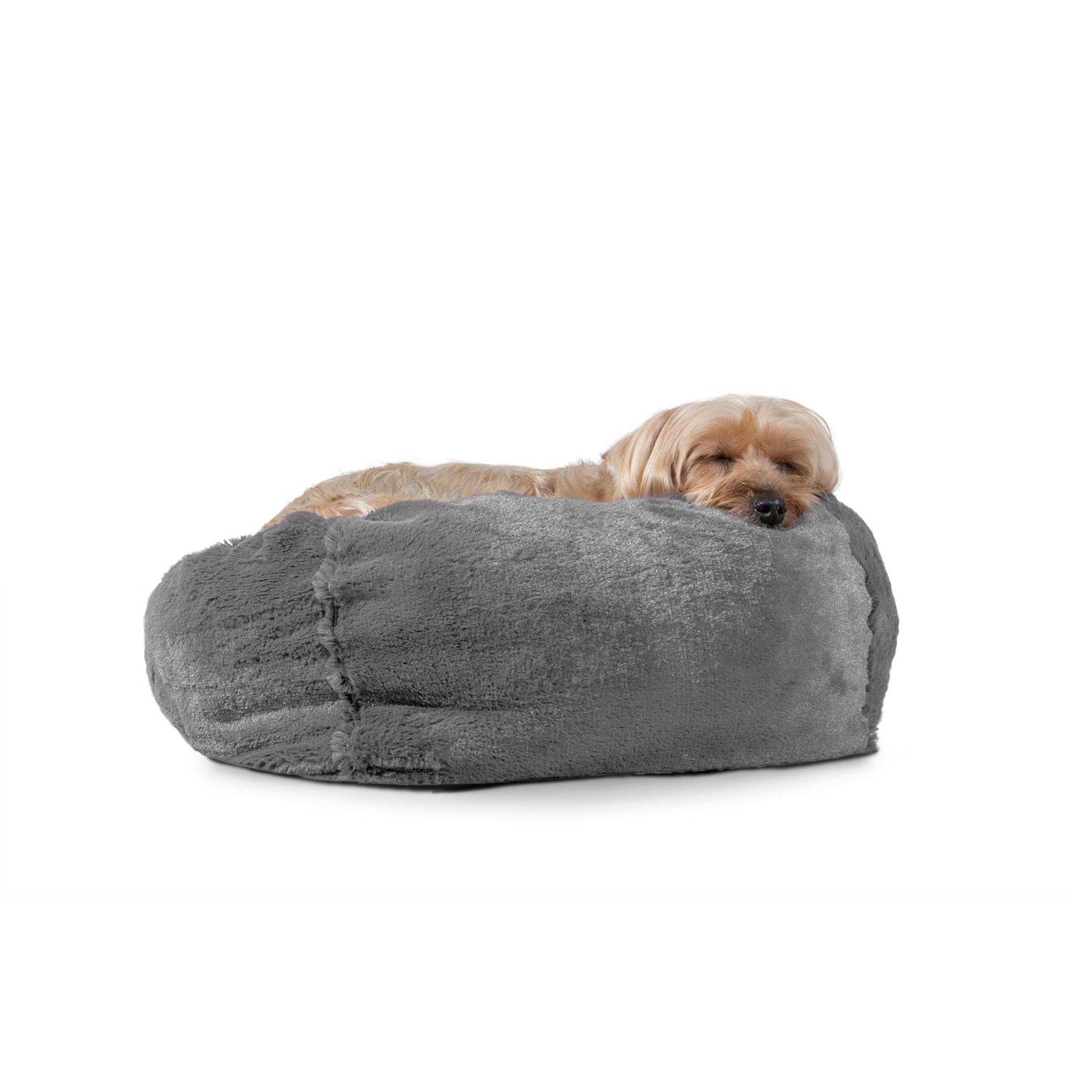 FurHaven Pet Round Plush Ball Dog Bed - Healthber