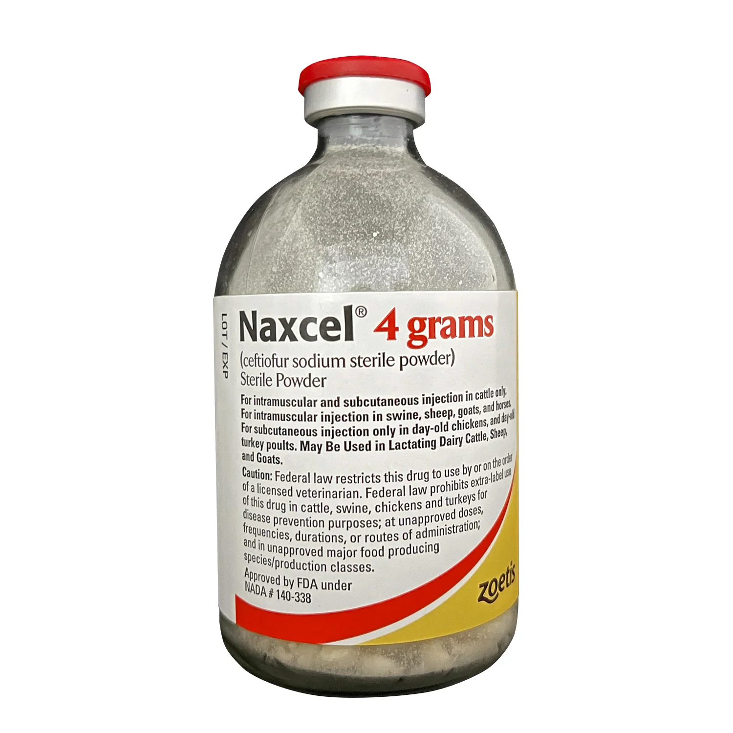 Rx Naxcel (ceftiofur sodium) Sterile Powder - Healthber