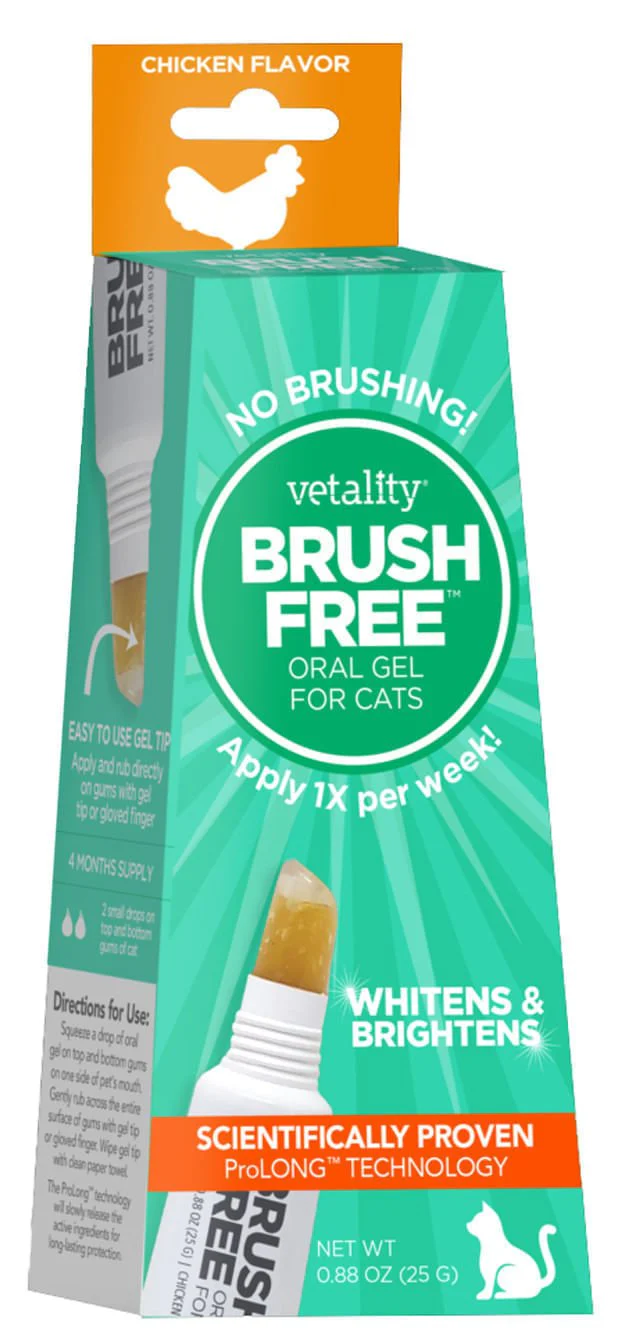 Vetality Brush Free Oral Gel for Cats - Healthber