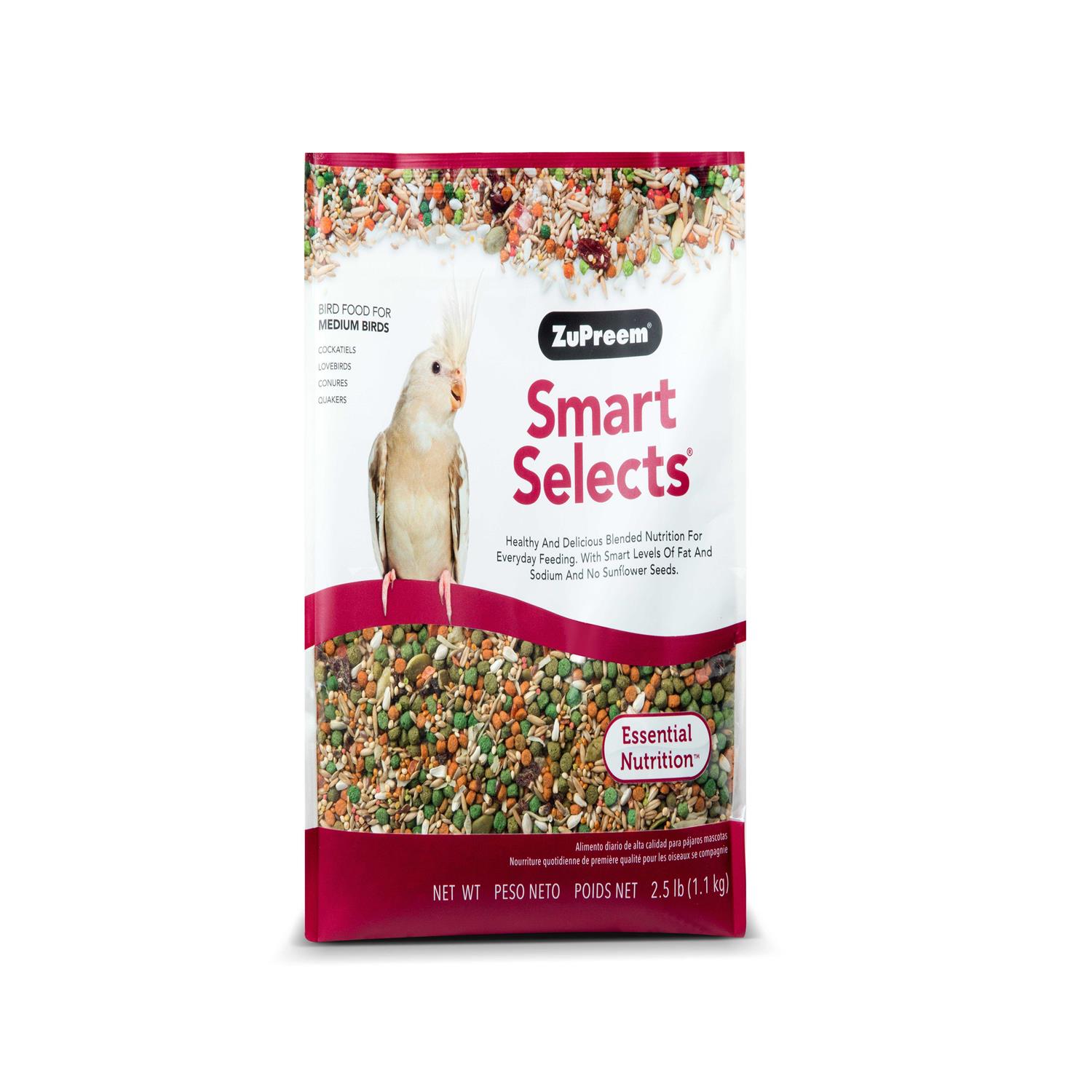 ZuPreem Smart Selects Bird Food for Medium Birds - Healthber