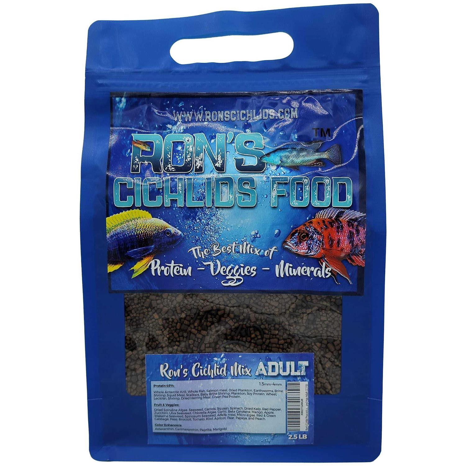 RONS CICHLIDS Rons cichlid Fish Food for African cichlids Tetras Other Tropical Fish - Healthber