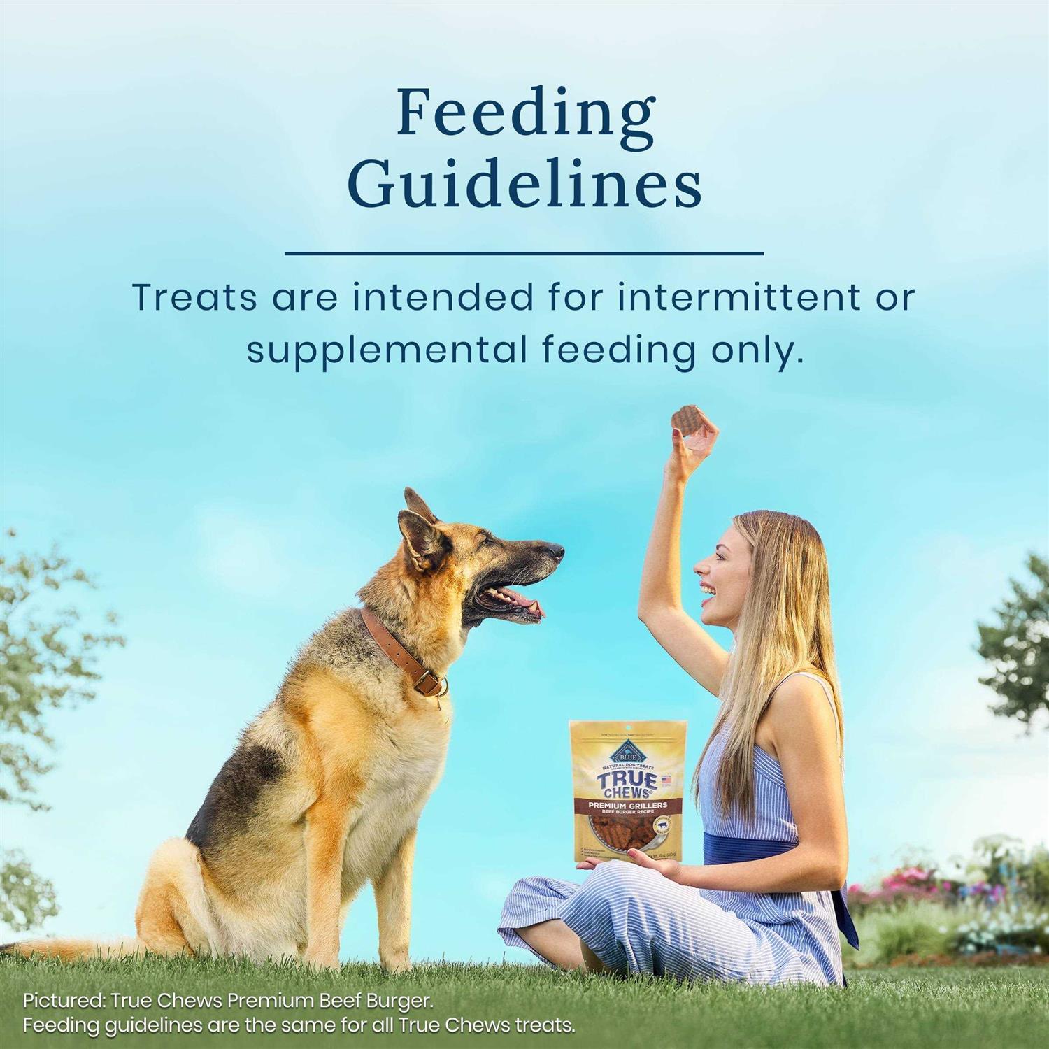 Blue Buffalo True Chews Premium Grillers Natural Steak Dog Treats - Healthber