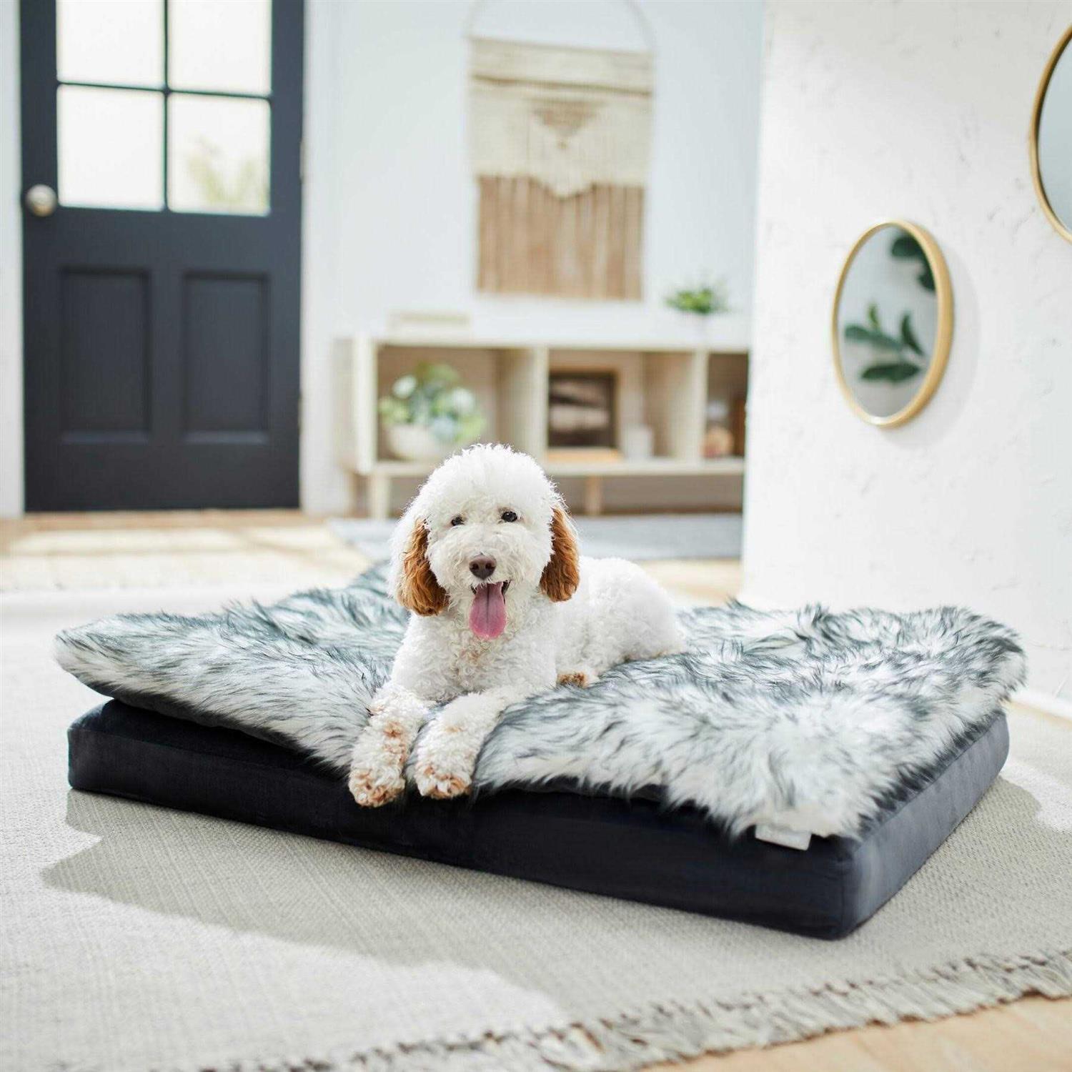 Frisco Plush Orthopedic Pillowtop Dog Bed w/Removable COVER - Healthber