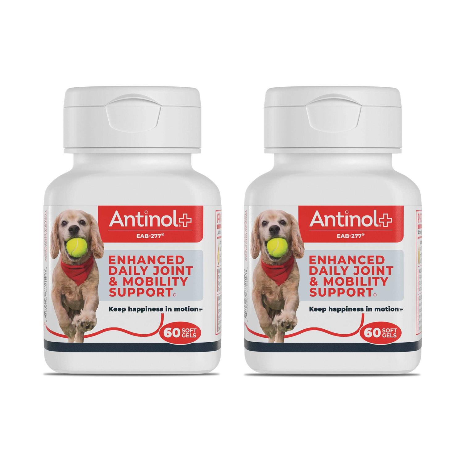 Antinol Plus, Mobility, Hip, and Joint Supplement for Dogs, Green-Lipped Mussels and Krill Oil - Healthber
