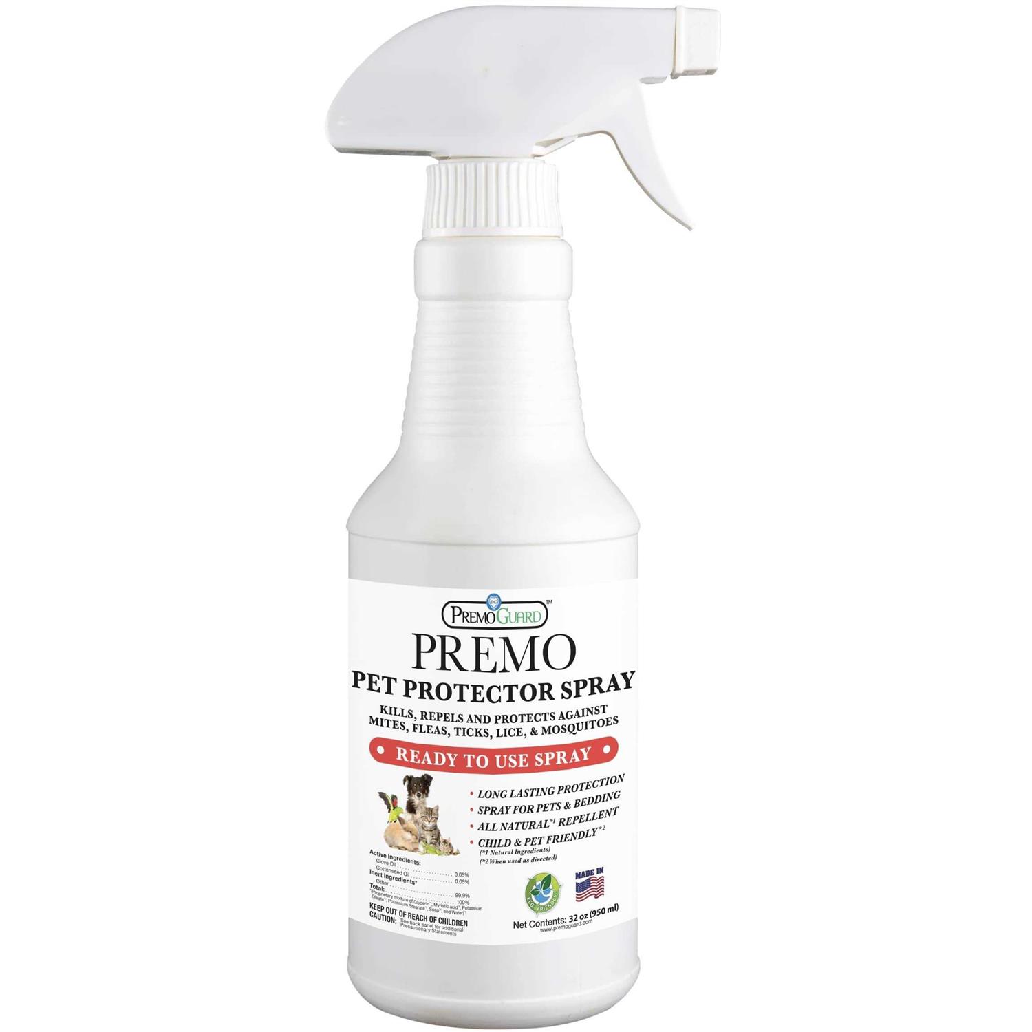 Pet Protector by Premo Guard 100% Effective Mite, Flea, Tick, & Mosquito Spray for Dogs, Cats, and Pets – Best Natural Protection - Healthber
