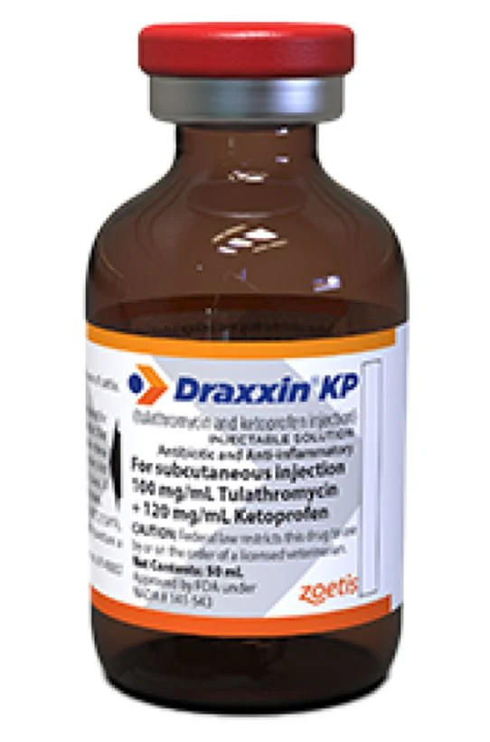 Rx Draxxin KP (tulathromycin and ketoprofen) Injectable Solution for Cattle - Healthber