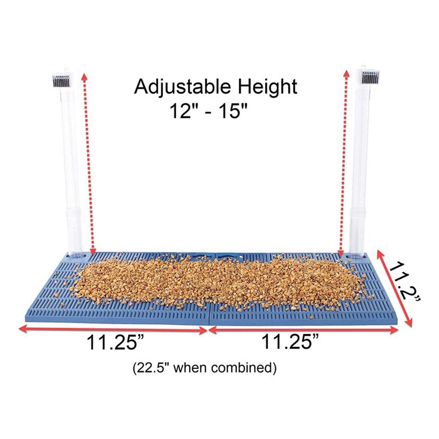 Penn-Plax Clear-Free Premium Under Gravel Aquarium Filter for 15 20 Gallon Tanks - Healthber