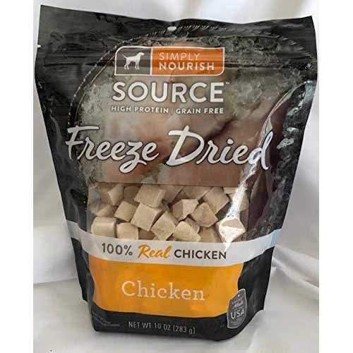 Simply Nourish Freeze Dried 100% Real Chicken Dog Treats 10 Ounce Bag - Healthber