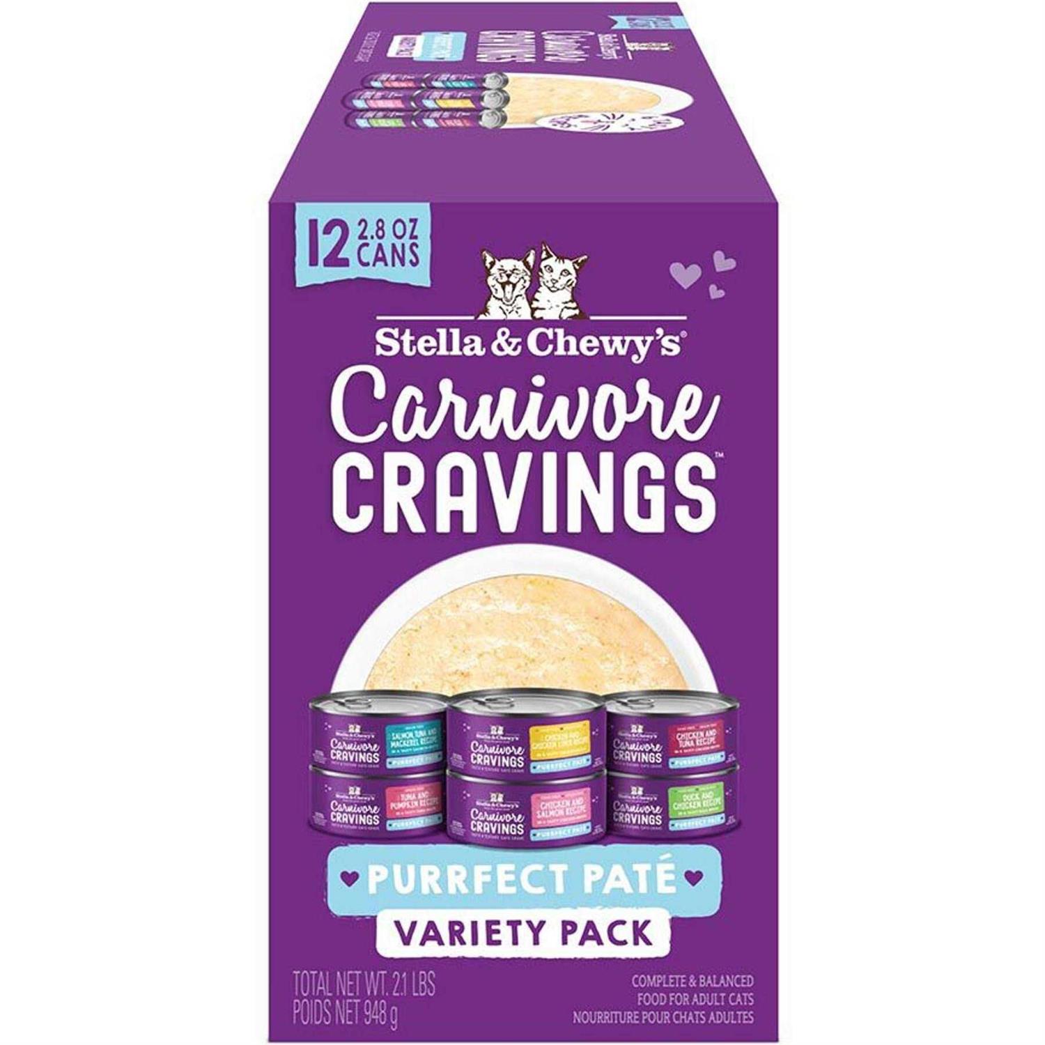 Stella & Chewy’s Carnivore Cravings Purrfect Pate Variety Pack Cat Food - Healthber