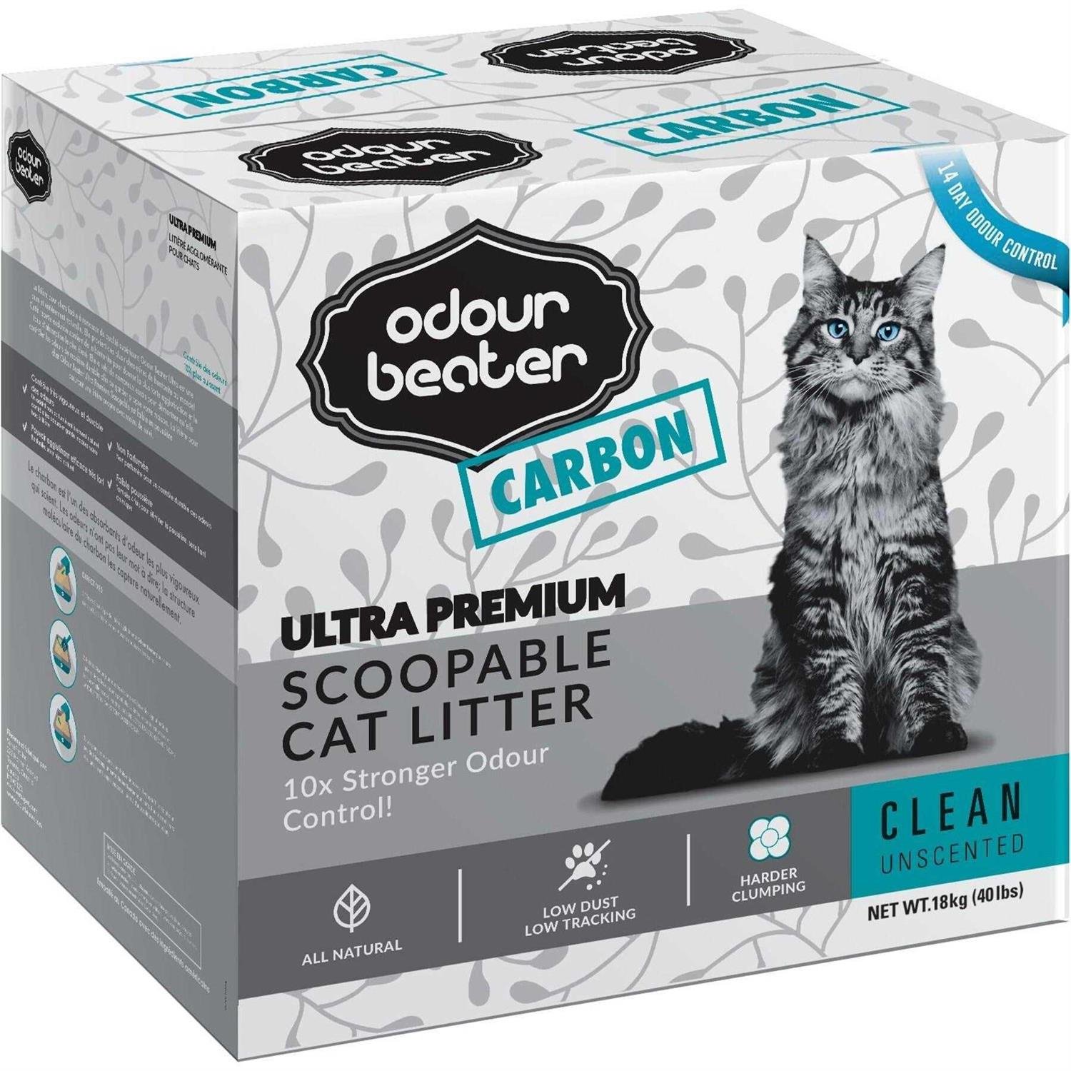 Odour Beater Carbon Unscented Cat Litter - Healthber