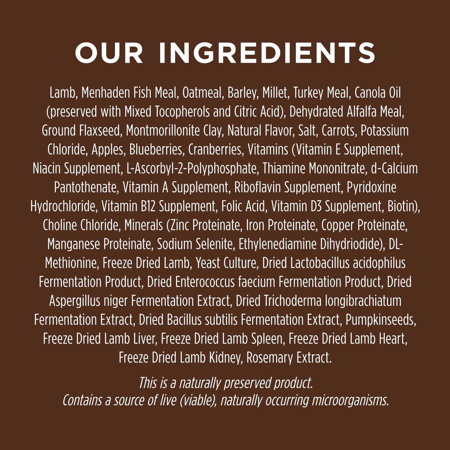 Instinct Be Natural Lamb & Oatmeal Recipe Dry Dog Food - Healthber