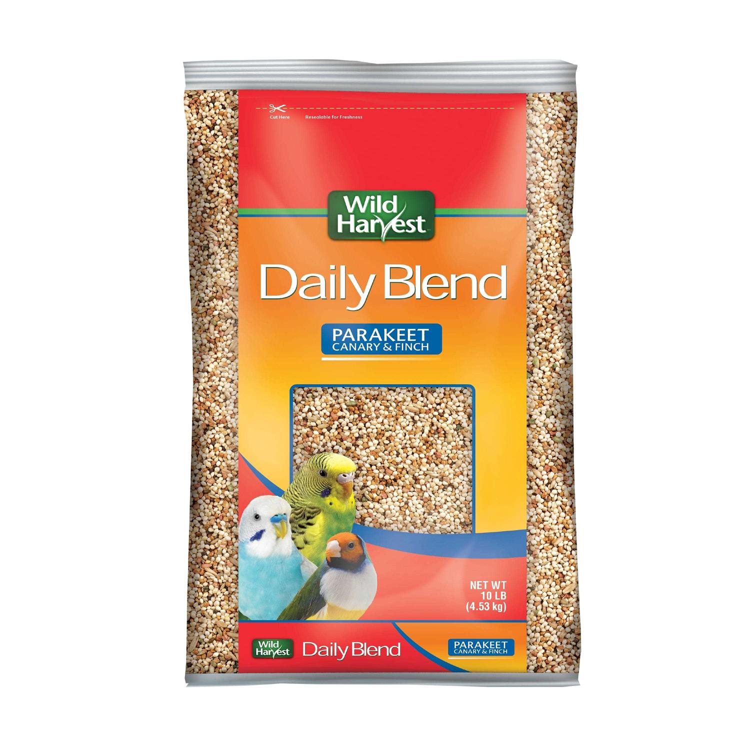 Wild Harvest Daily Blend Nutrition Diet for Parakeet, Canary and Finch 10 Pounds - Healthber