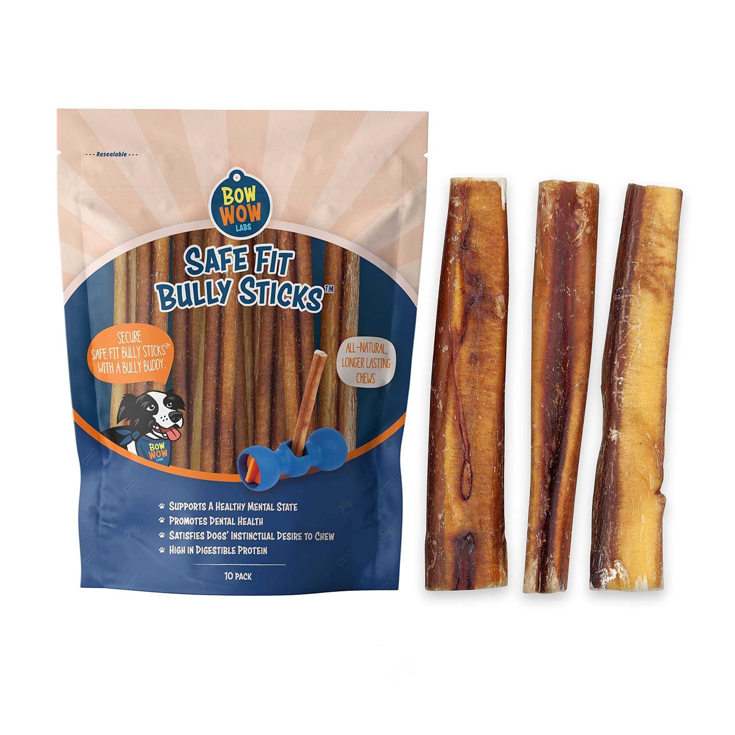 Bow Wow Labs Safe Fit Bully Sticks - Healthber