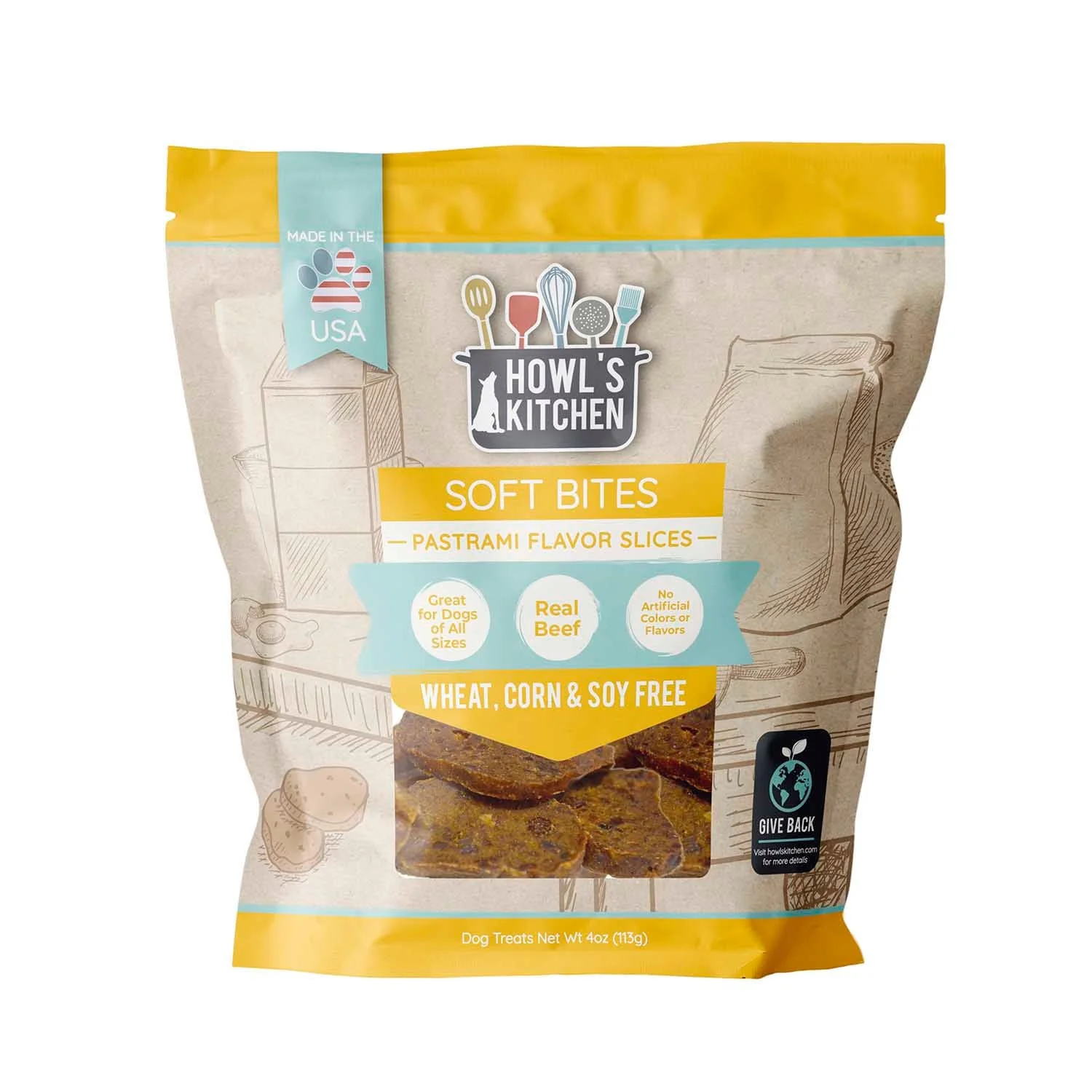 Howl's Kitchen Pastrami Bites, 4oz - Healthber