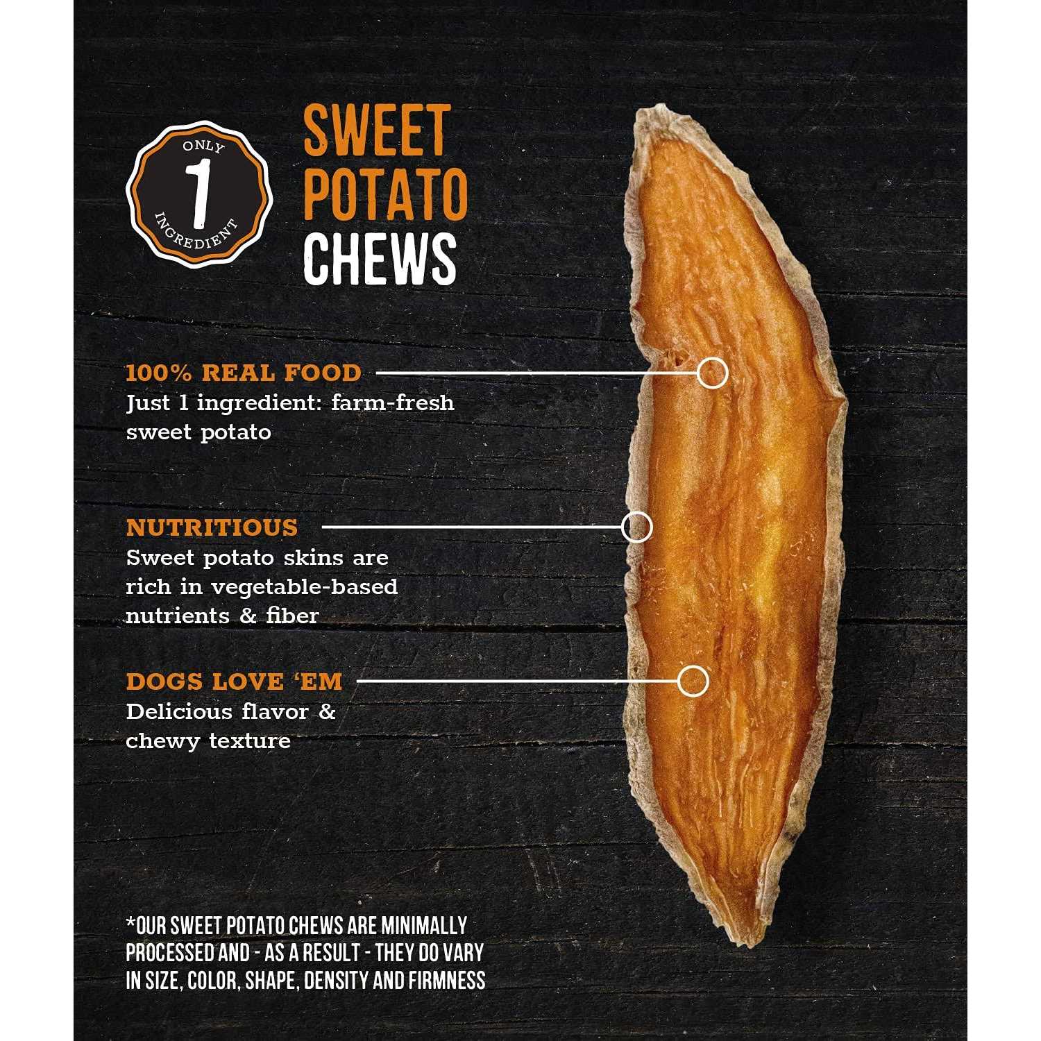 Wholesome Pride Sweet Potato Chews Dog Treats - Healthber
