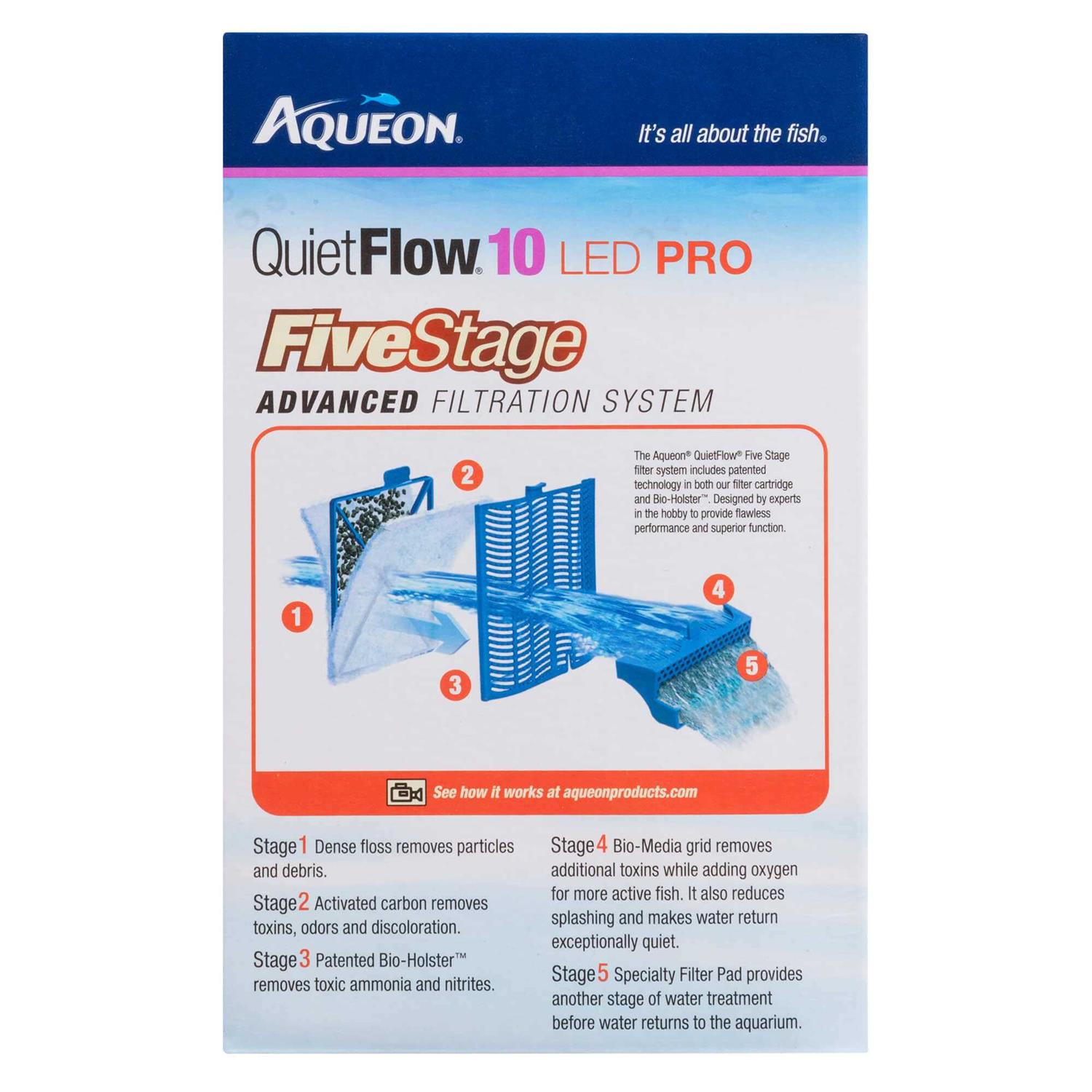 Aqueon QuietFlow LED Pro Aquarium Power Filter - Healthber