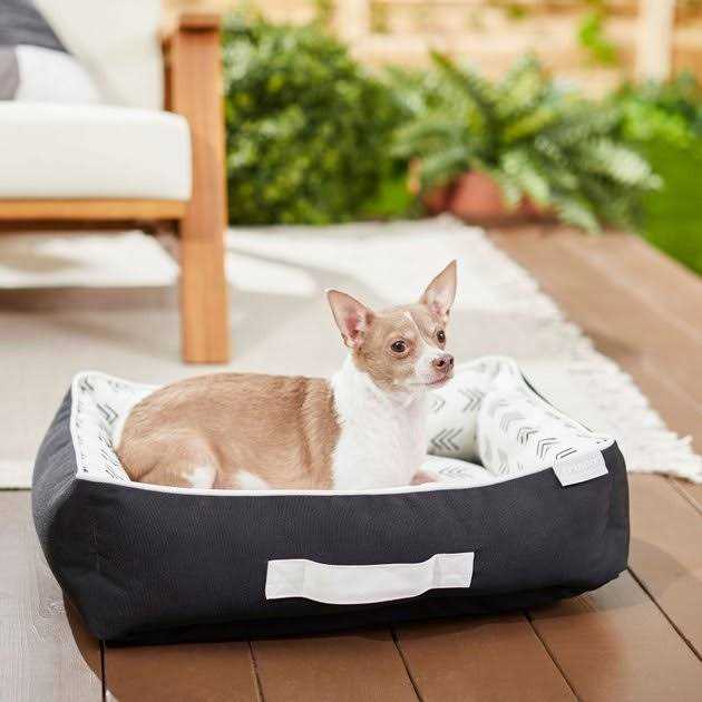 Frisco Indoor/Outdoor Bolster Cat & Dog Bed - Healthber