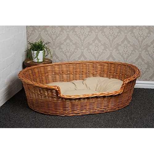 Prestige Wicker Dog Bed Basket - Healthber