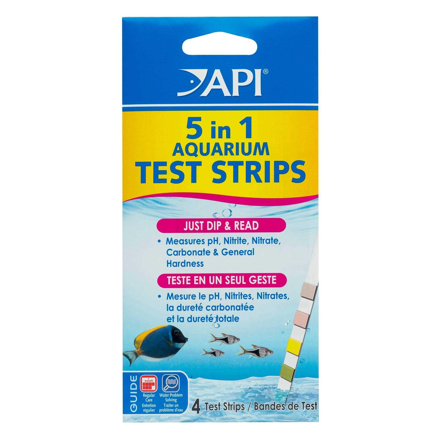 API 5 in 1 Aquarium Test Strips - Healthber