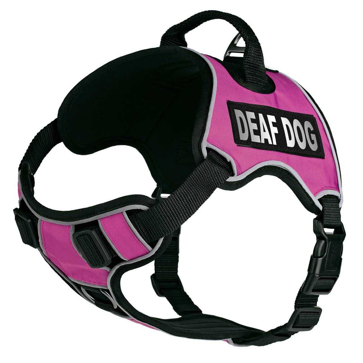 Dogline Quest No-Pull Dog Harness Removable Patches Reflective Soft Comfortable Dog Vest with Quick Release Dual Buckles - Healthber