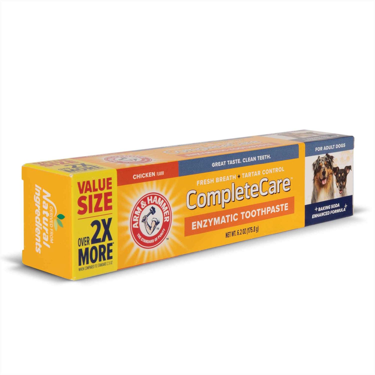 Arm & Hammer Complete Care Enzymatic Dog Toothpaste, 6.2 oz Dog Toothpaste for Puppies and Adult Dogs, Arm and Hammer Toothpaste for Dogs - Healthber