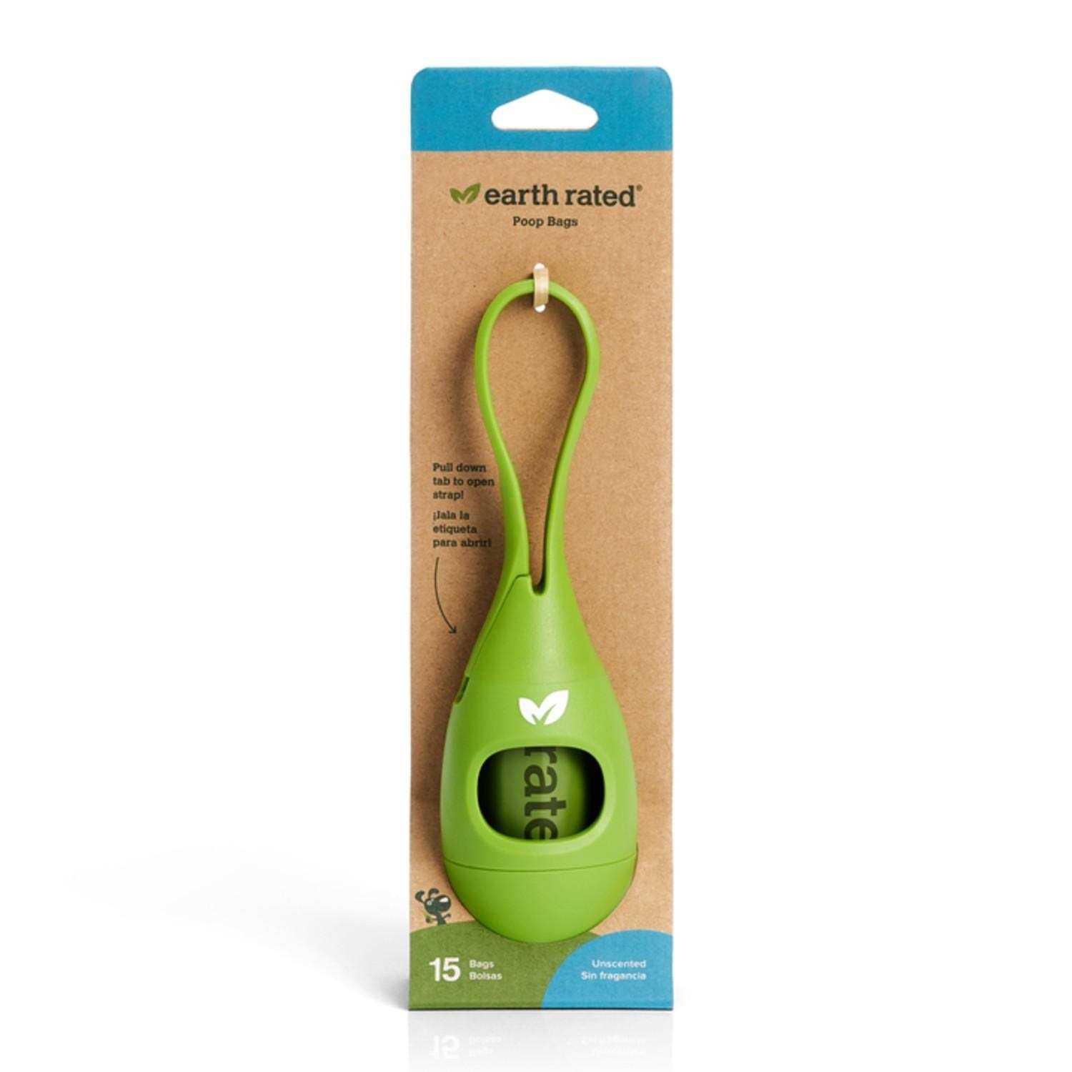 Earth Rated Poop Bag Dispenser with Bags - Healthber