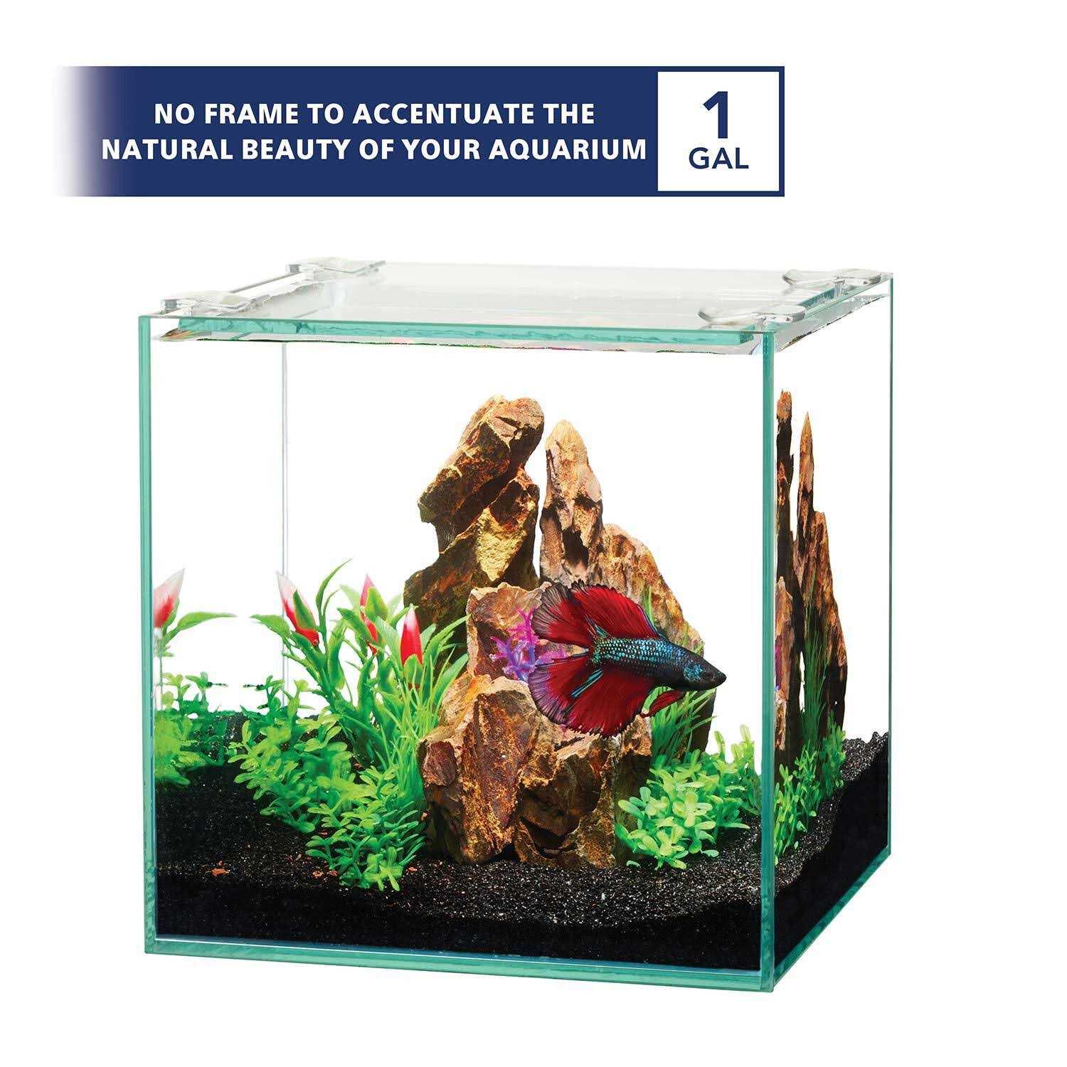 Aqueon Frameless Cube Aquarium - Healthber
