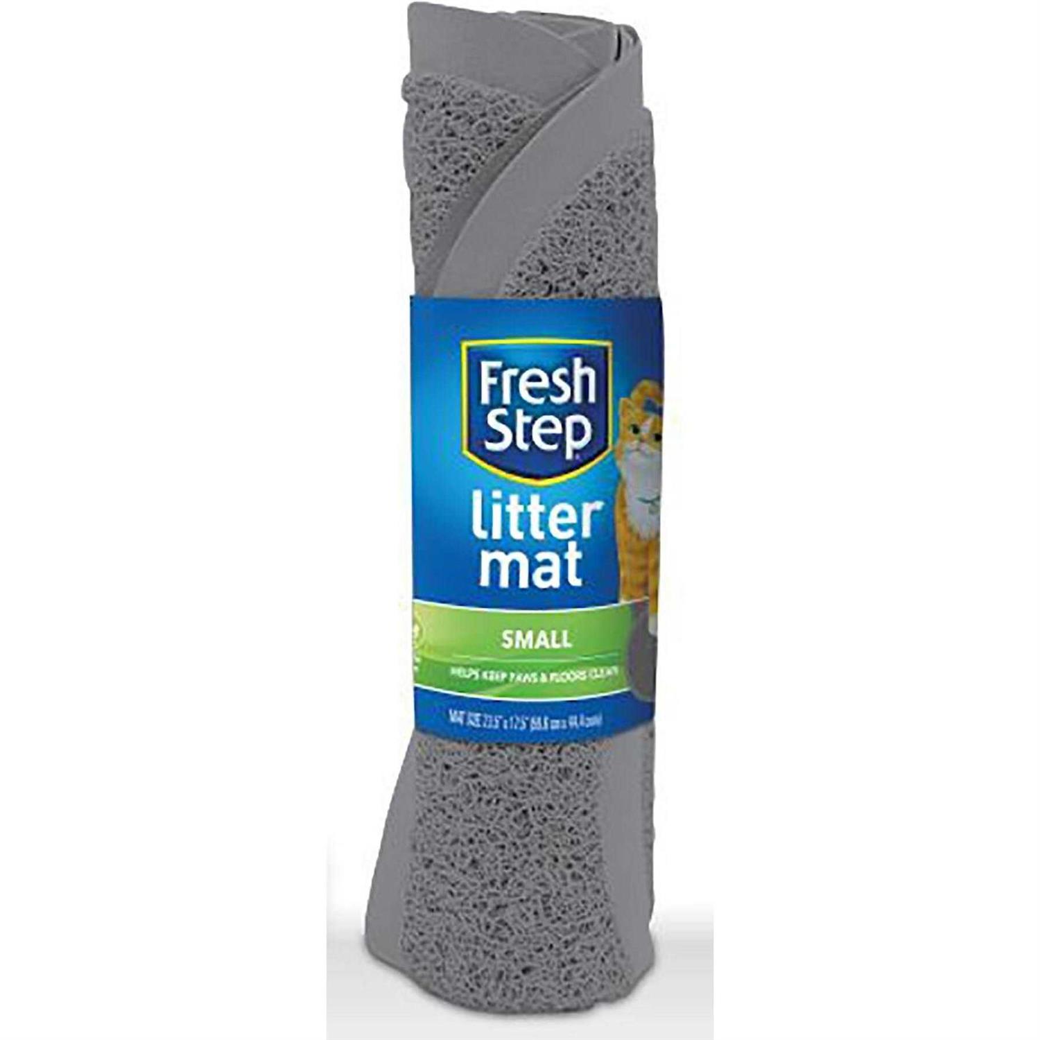 Fresh Step Products Grey Cat Shaped Litter Trapper Keeper Mat - Healthber