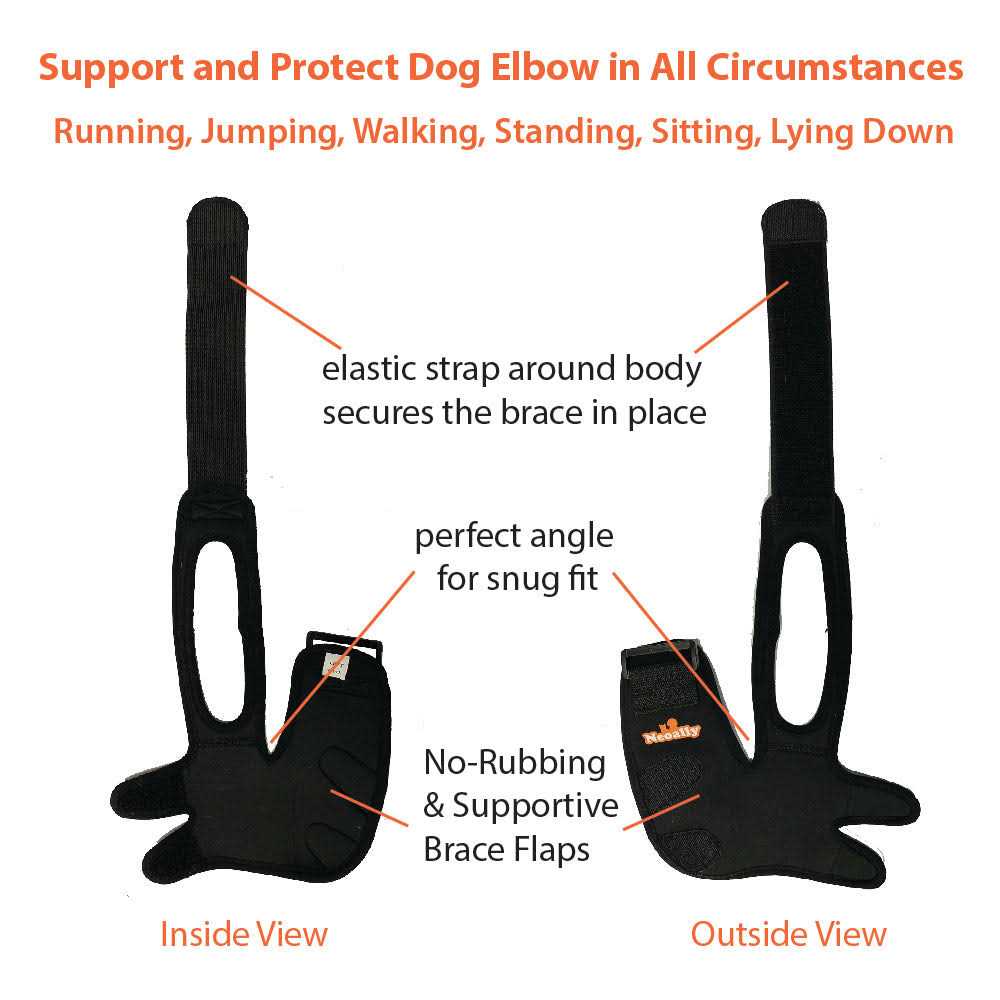 NeoAlly Dog Elbow Brace Protector Pads for Canine Elbow and Shoulder Support Elbow Hygroma - Healthber