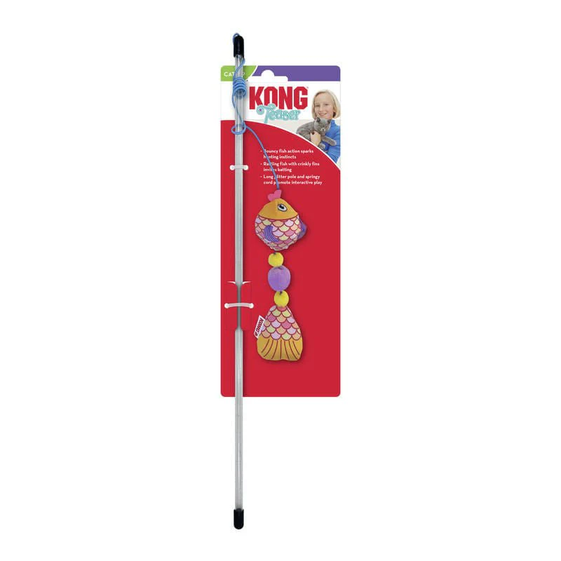 KONG Teasers Scrattles Fish, Assorted - Healthber