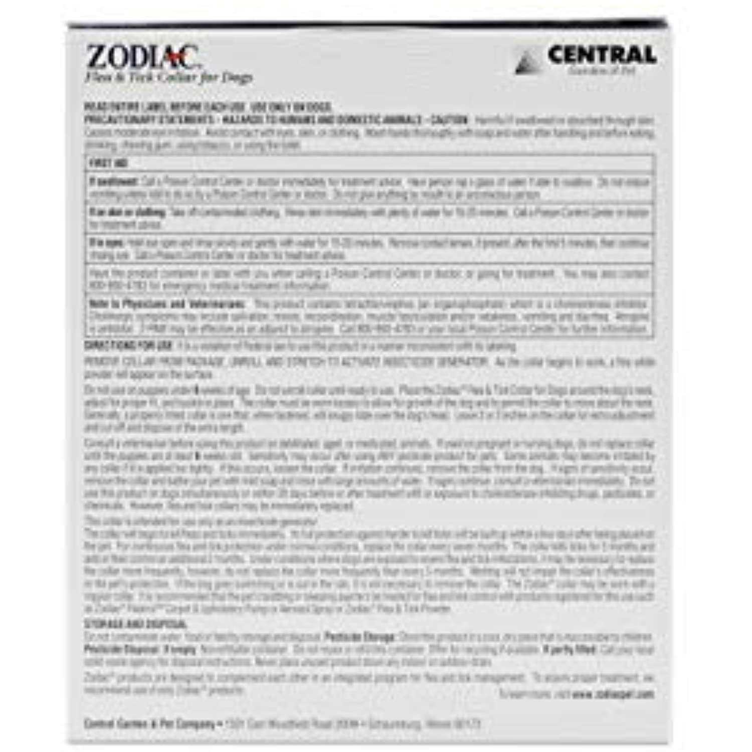 Zodiac Flea Tick Collar for Dogs - Healthber