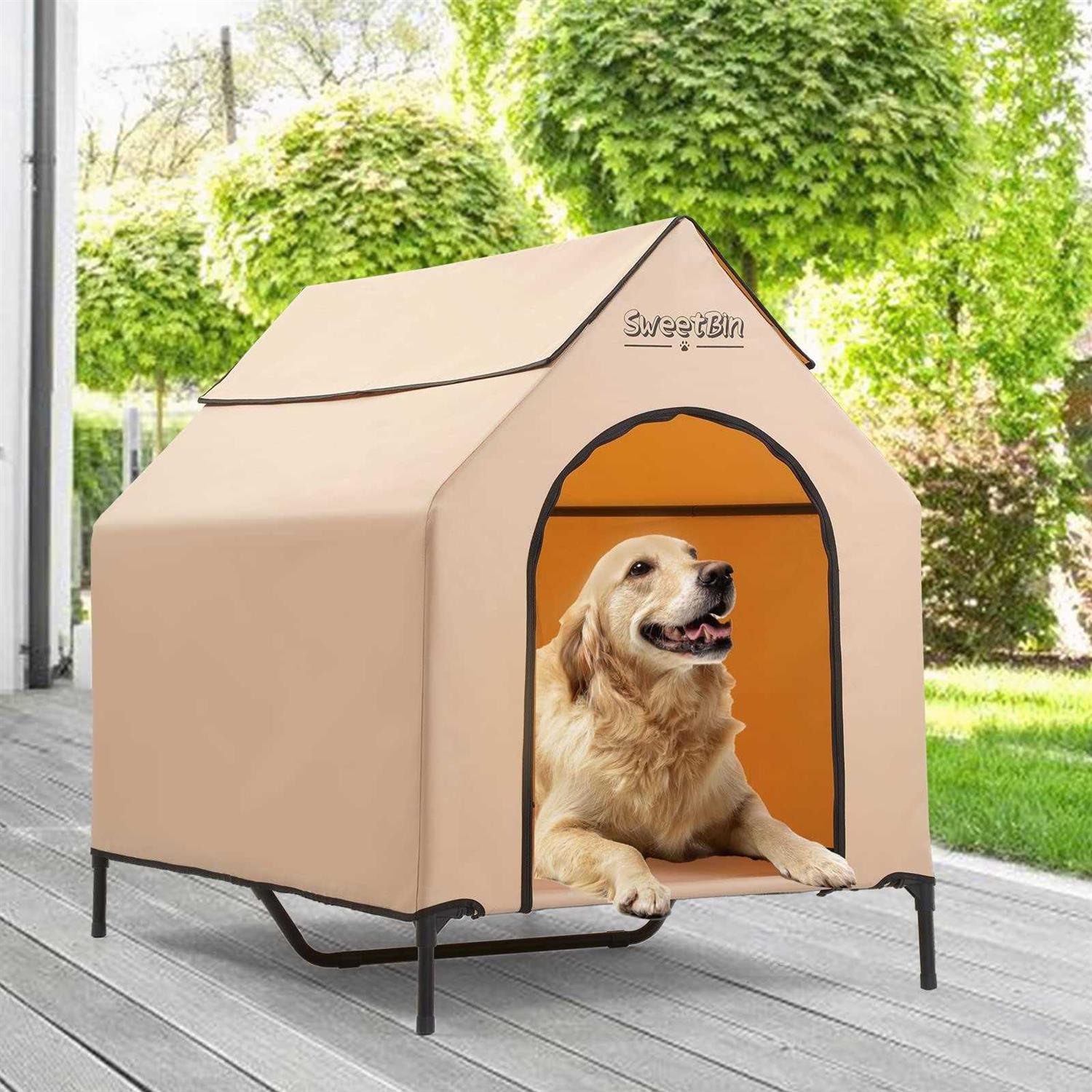 SweetBin Dog Houses Dogs Outside with Waterproof - Healthber
