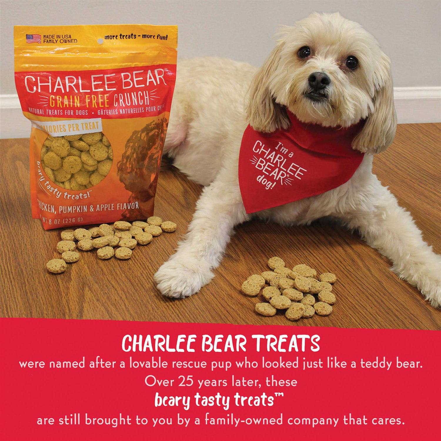 Charlee Bear Grain Free Crunch Dog Treats - Healthber