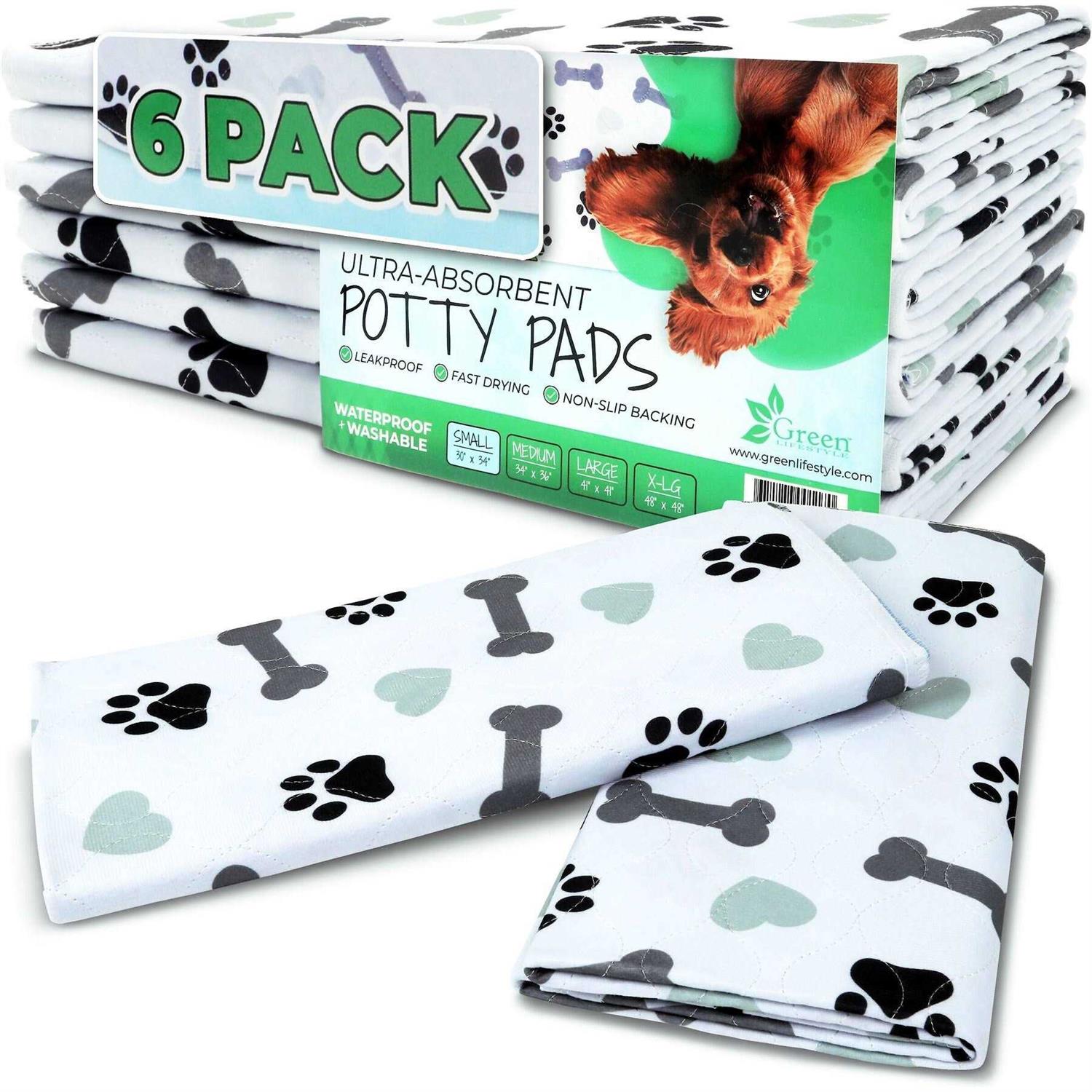 Green Lifestyle Washable Pee Pads for Dogs Highly Absorbent - Healthber