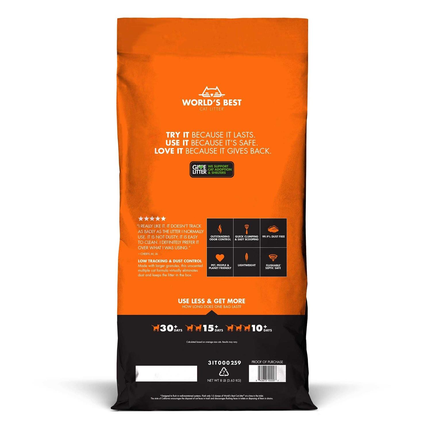World’s Best Cat Litter Low Tracking & Dust Control - Healthber