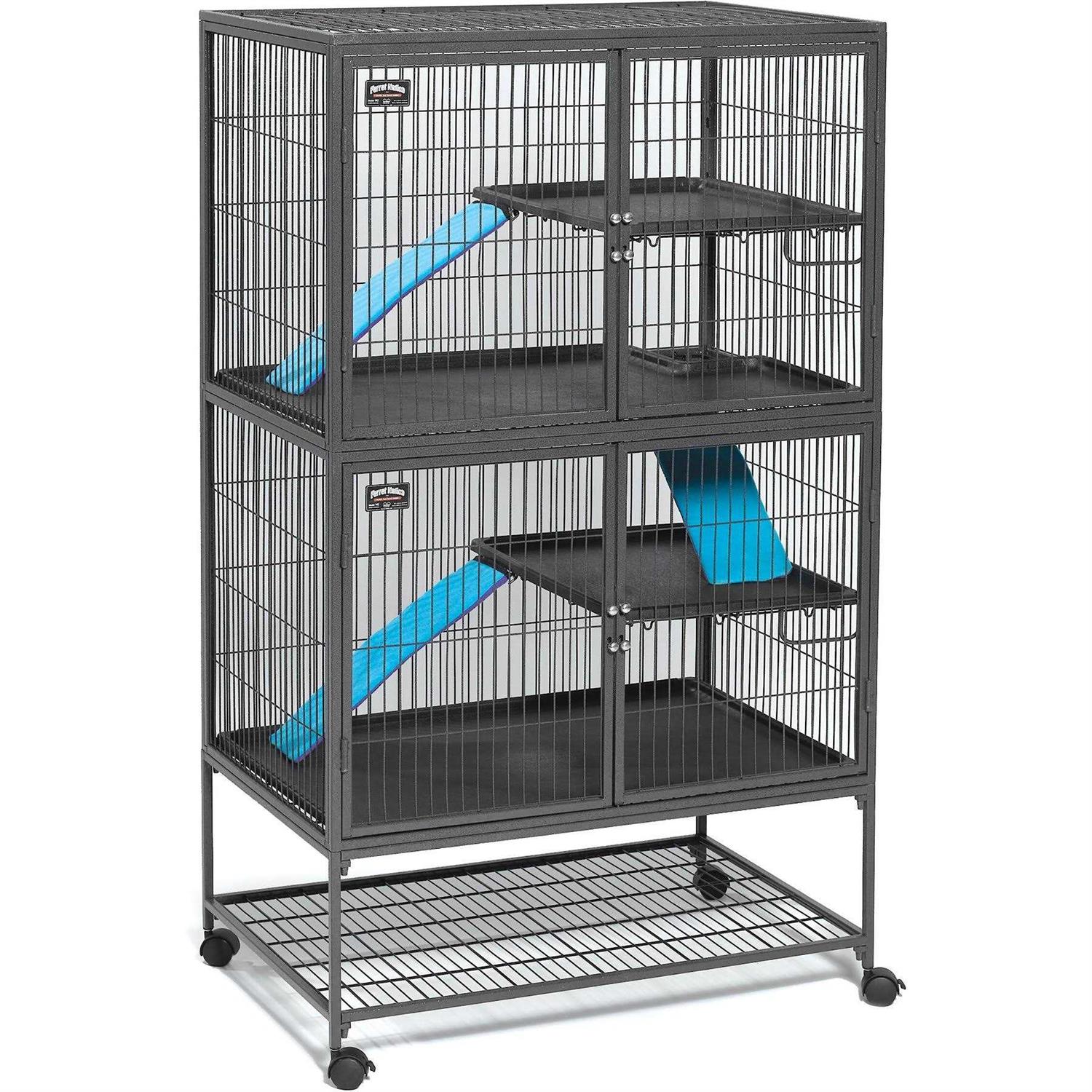Midwest Ferret Nation Double Unit Cage - Healthber
