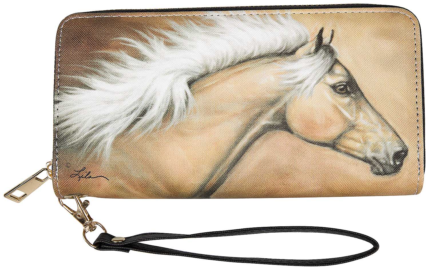 Lila Palomino Clutch Wallet with Wristlet - Healthber