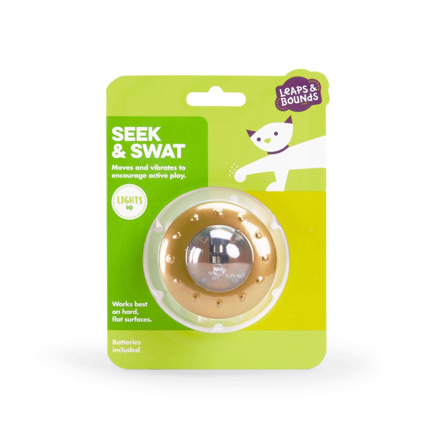 Leaps & Bounds Electronic Disc Cat Toy - Healthber