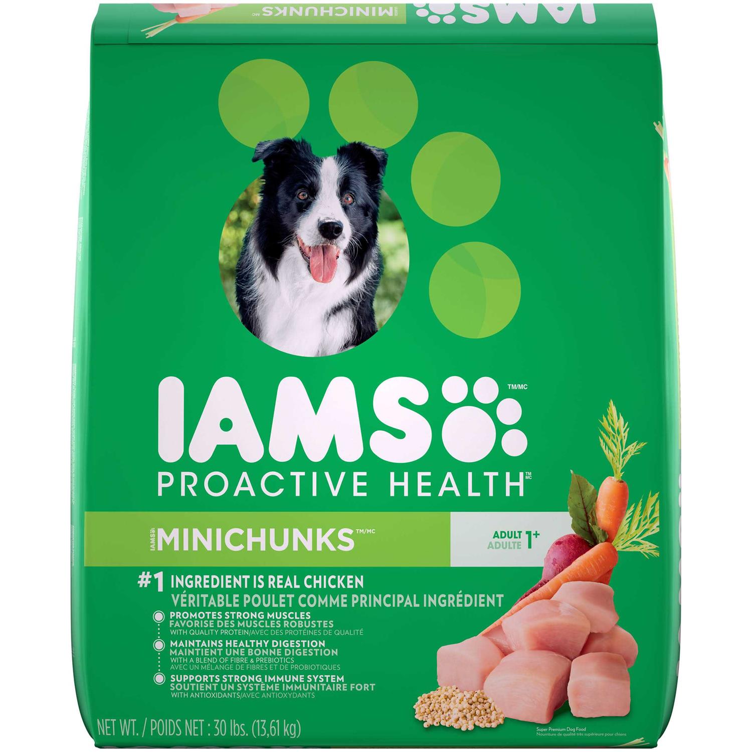 Iams Adult ProActive Health Minichunks Chicken Dry Dog Food - Healthber